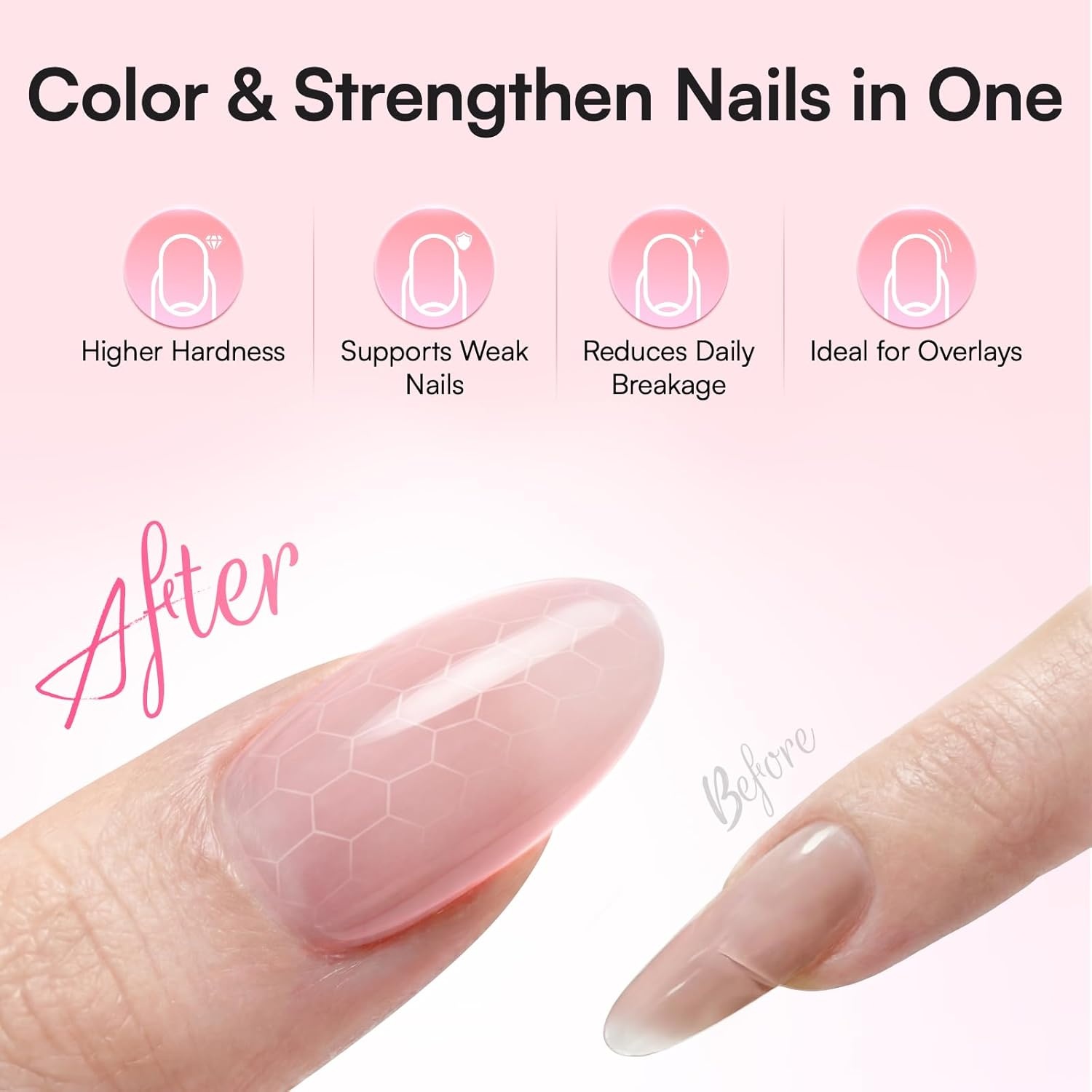 image:imageMakartt 3d Gel Nail Art Kit All in One 3D Sculpting Builder DIY Kit NonStickHand Solid Gels UV LED Soak Off Gel Polish Painted Carving Molding Hard Gels Rhinestones Chrome Nail Art Salon HomePink Gel Builder Kit