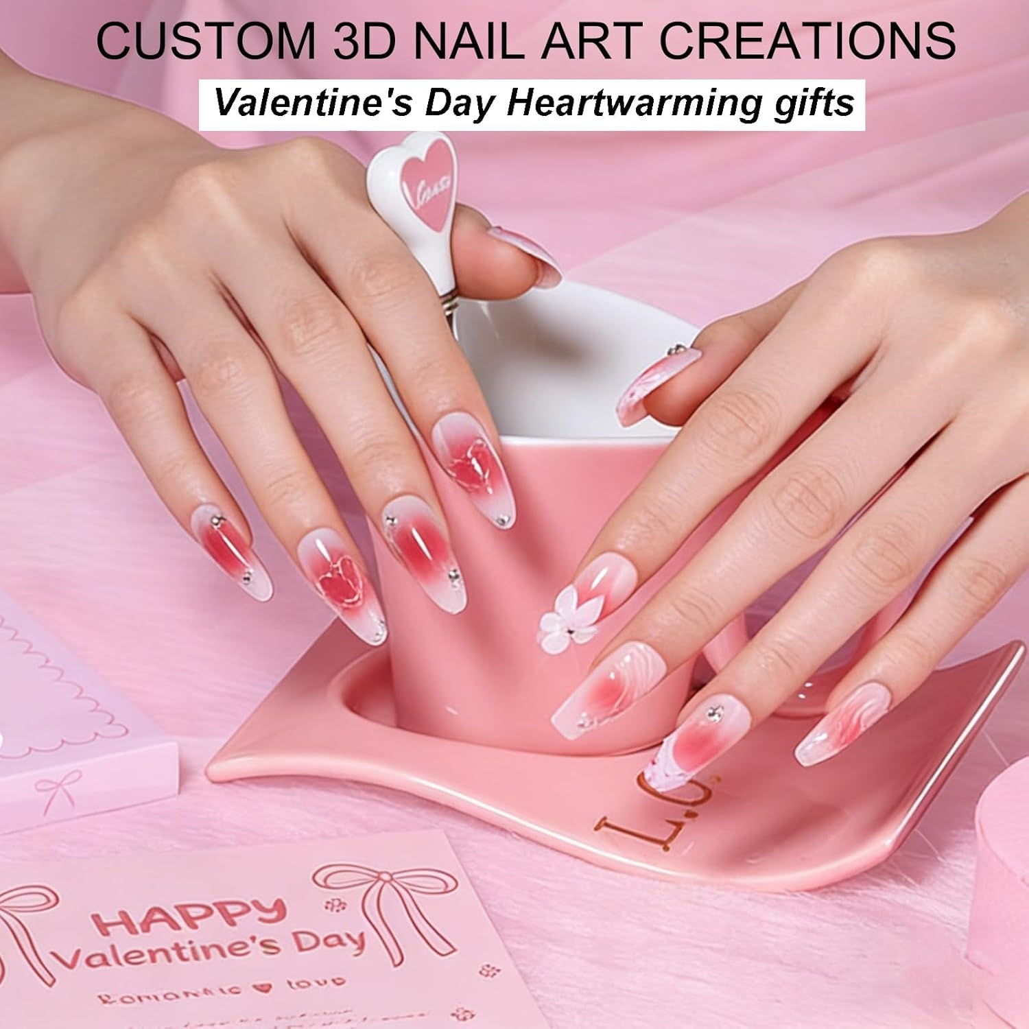 image:imageMakartt 3d Gel Nail Art Kit All in One 3D Sculpting Builder DIY Kit NonStickHand Solid Gels UV LED Soak Off Gel Polish Painted Carving Molding Hard Gels Rhinestones Chrome Nail Art Salon HomeClear 3D Sculpting Kit