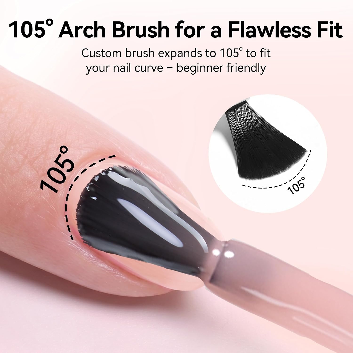 image:imageMakartt Builder Base and Top Coat Kit 2 Pcs 15ml Glossy Top Coat with 8 in 1 Nude Builder Nail Gel for Nail Strengthen Rubber Base Rhinestone Glue Beginner DIY amp Home Manicure LED Lamp NeededNude Nail Builder Top Coat