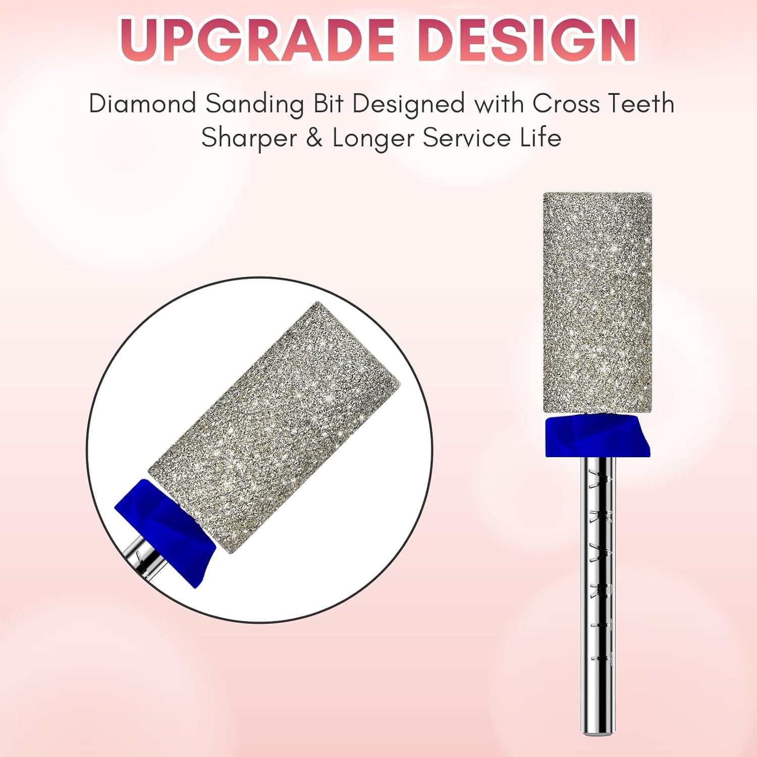 image:imageMakartt Flame Cuticle Nail Drill Bit 332 Shank Tungsten Carbide Bit for Nail Drill Machine Professional Shape Bit for Cuticle Cleaning Smooth Gel NailsSidewall Dead Skin amp Nail Prep SilverDiamond Barrel BitM