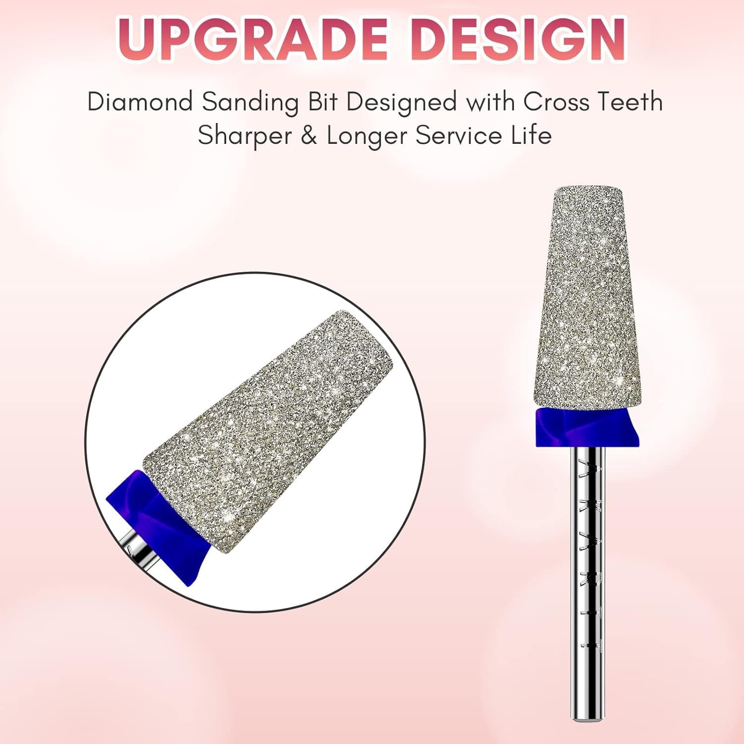 image:imageMakartt Flame Cuticle Nail Drill Bit 332 Shank Tungsten Carbide Bit for Nail Drill Machine Professional Shape Bit for Cuticle Cleaning Smooth Gel NailsSidewall Dead Skin amp Nail Prep SilverDiamond Tapered BitM