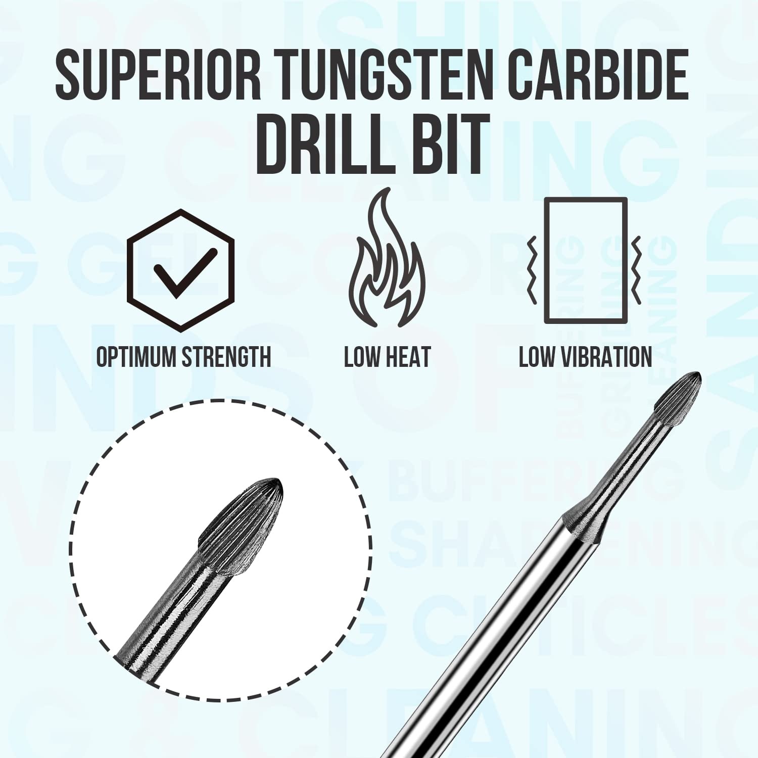 image:imageMakartt Flame Cuticle Nail Drill Bit 332 Shank Tungsten Carbide Bit for Nail Drill Machine Professional Shape Bit for Cuticle Cleaning Smooth Gel NailsSidewall Dead Skin amp Nail Prep SilverSafety Needle Bit