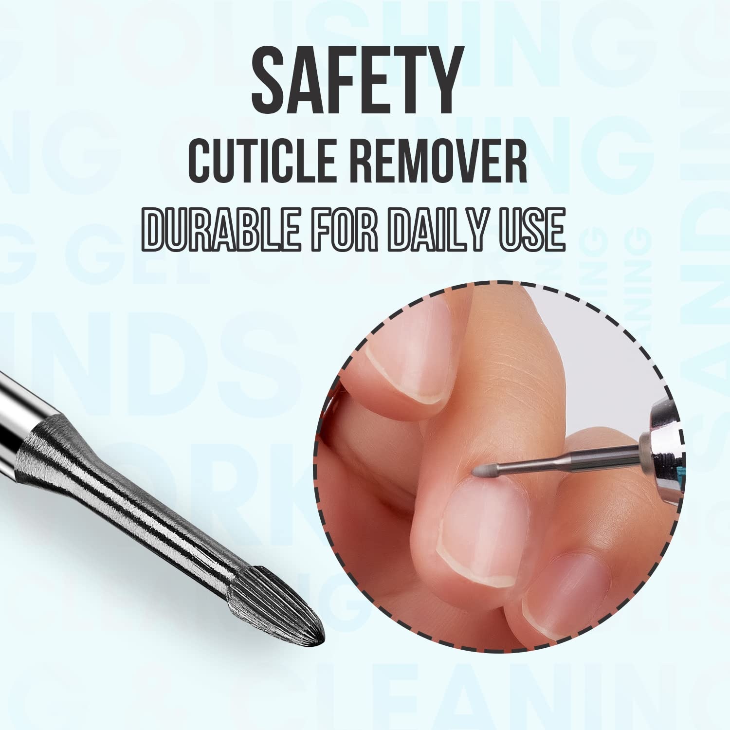 image:imageMakartt Flame Cuticle Nail Drill Bit 332 Shank Tungsten Carbide Bit for Nail Drill Machine Professional Shape Bit for Cuticle Cleaning Smooth Gel NailsSidewall Dead Skin amp Nail Prep SilverSafety Needle Bit