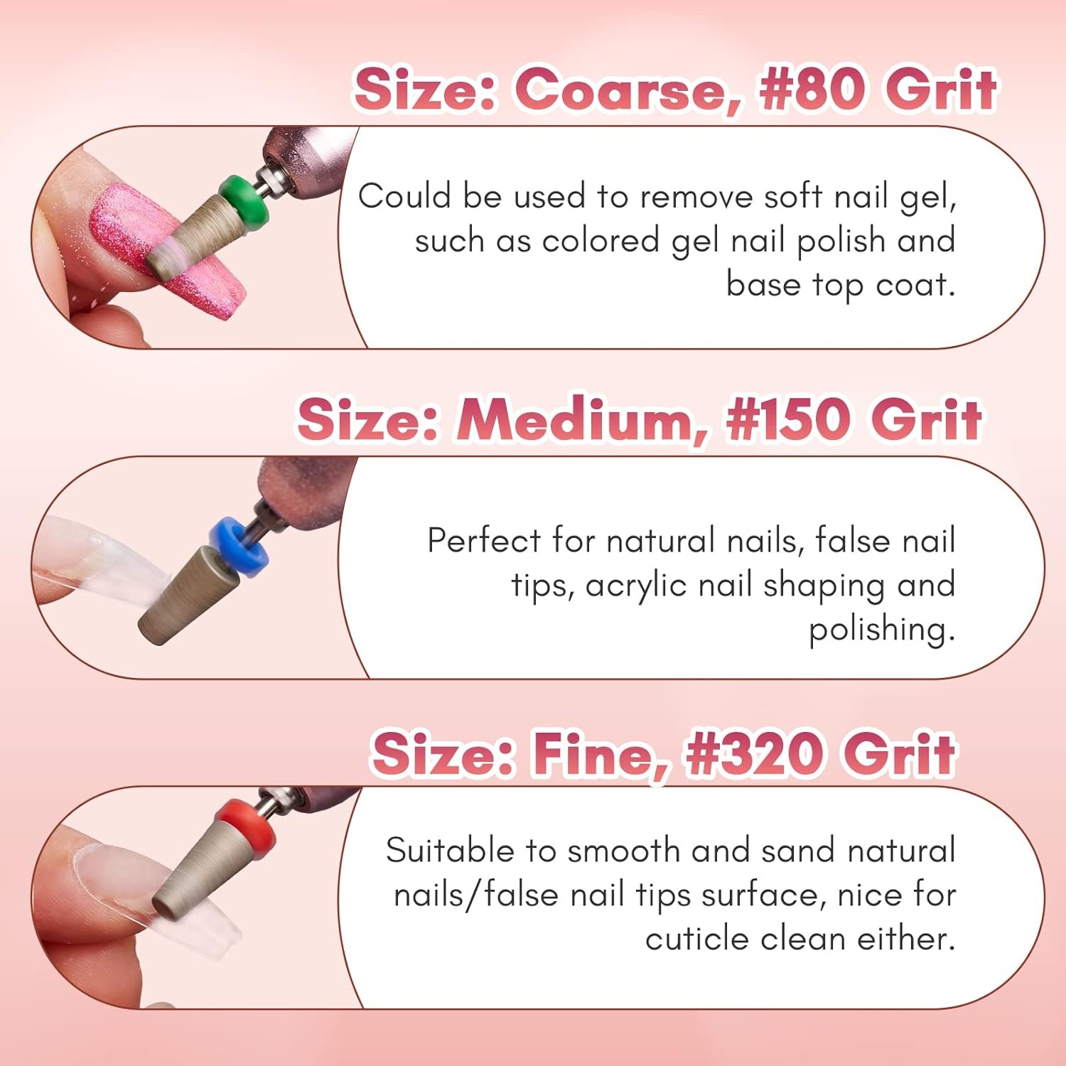 image:imageMakartt Flame Cuticle Nail Drill Bit 332 Shank Tungsten Carbide Bit for Nail Drill Machine Professional Shape Bit for Cuticle Cleaning Smooth Gel NailsSidewall Dead Skin amp Nail Prep SilverDiamond Tapered BitF