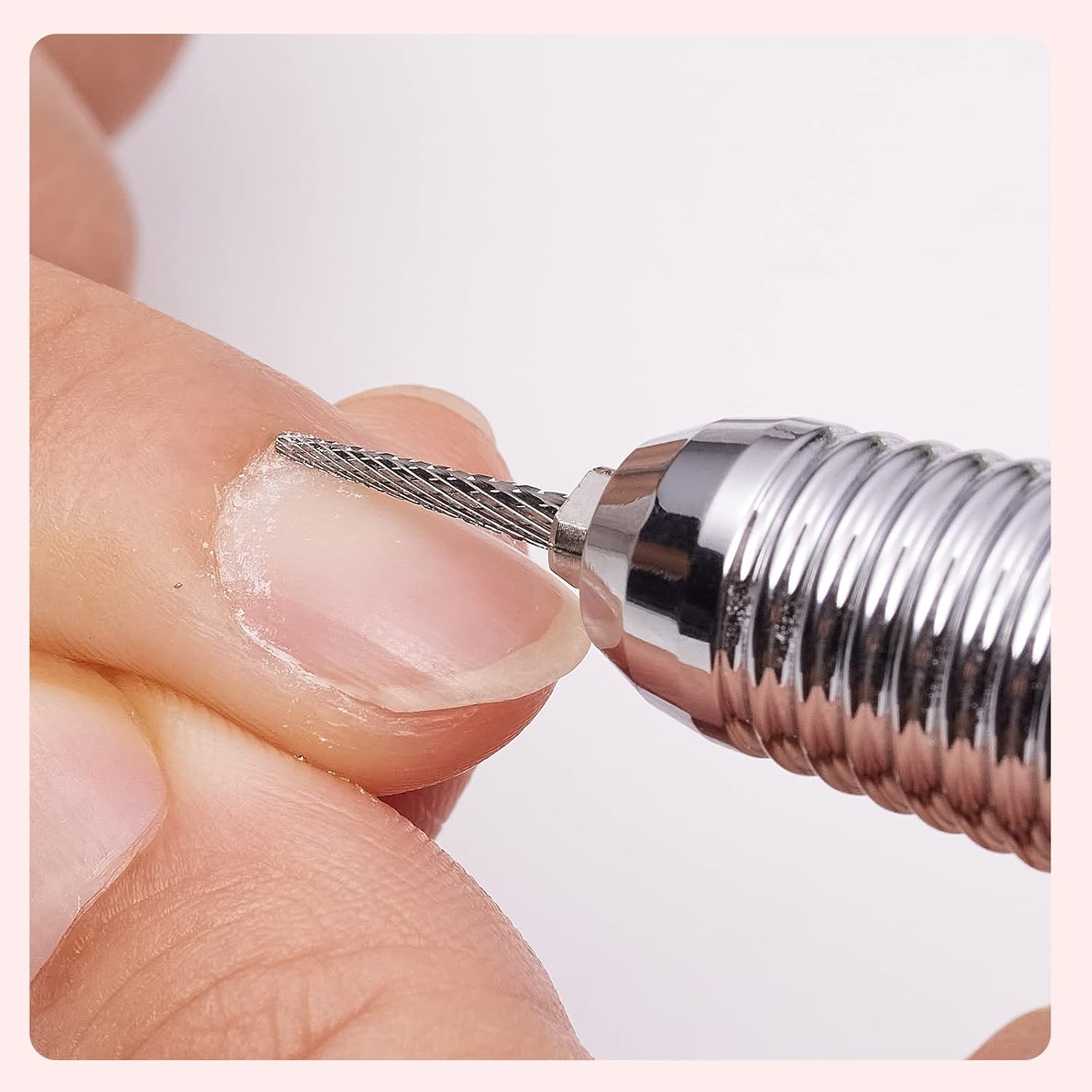 image:imageMakartt Flame Cuticle Nail Drill Bit 332 Shank Tungsten Carbide Bit for Nail Drill Machine Professional Shape Bit for Cuticle Cleaning Smooth Gel NailsSidewall Dead Skin amp Nail Prep SilverNeedle shapeF