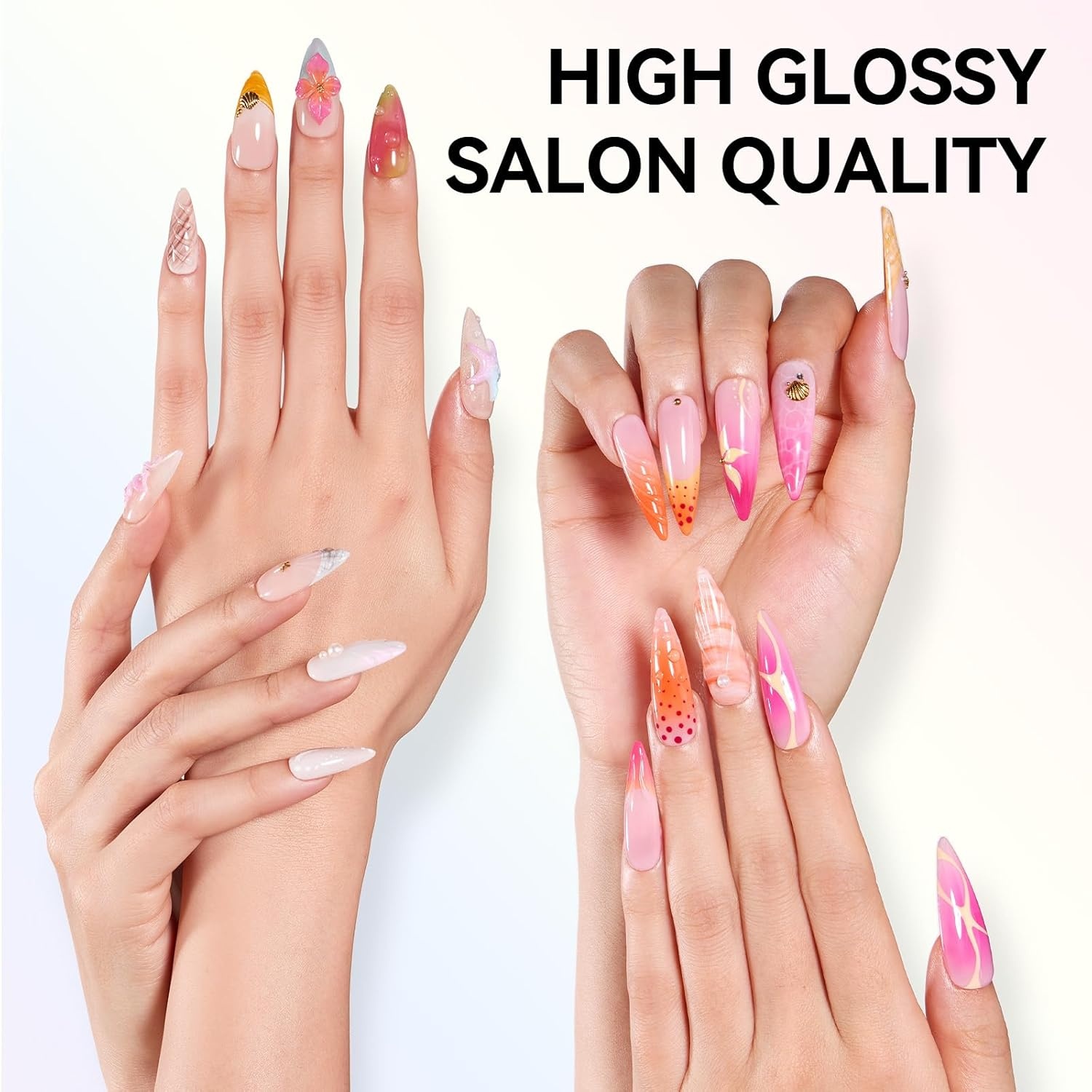 image:imageMakartt Gel Top Coat 2 PCS No Wipe Top Coat Gel Nail Polish High Glossy Shine Finish Long Lasting 10ML Clear Soak Off UV Nail Lamp Salon Quality Art Design for Home Use Beauty Spring GiftHemafree Base Top Coat 2 Pcs