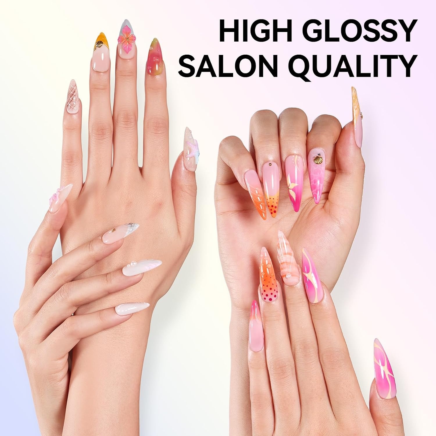 image:imageMakartt Gel Top Coat 2 PCS No Wipe Top Coat Gel Nail Polish High Glossy Shine Finish Long Lasting 10ML Clear Soak Off UV Nail Lamp Salon Quality Art Design for Home Use Beauty Spring GiftHemafree Gel Top Coat 2 Pcs