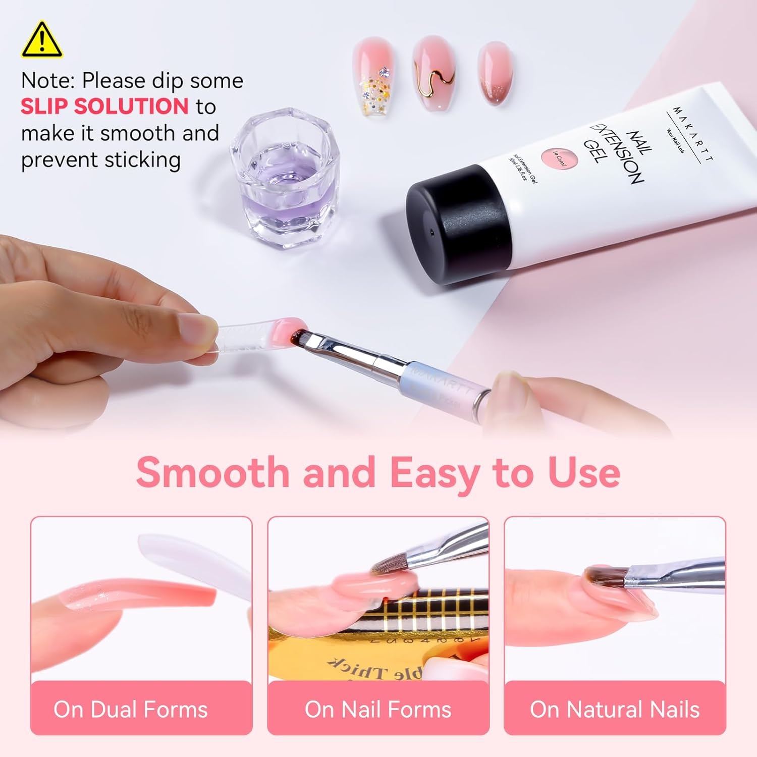 image:imageMakartt HemaFree Poly Nail Gel Light Pink50ML Builder for Extension Strengthener Hard Gels for Nails Beauty Gift Trendy Manicure Design Salon DIY at HomeNatural Pink