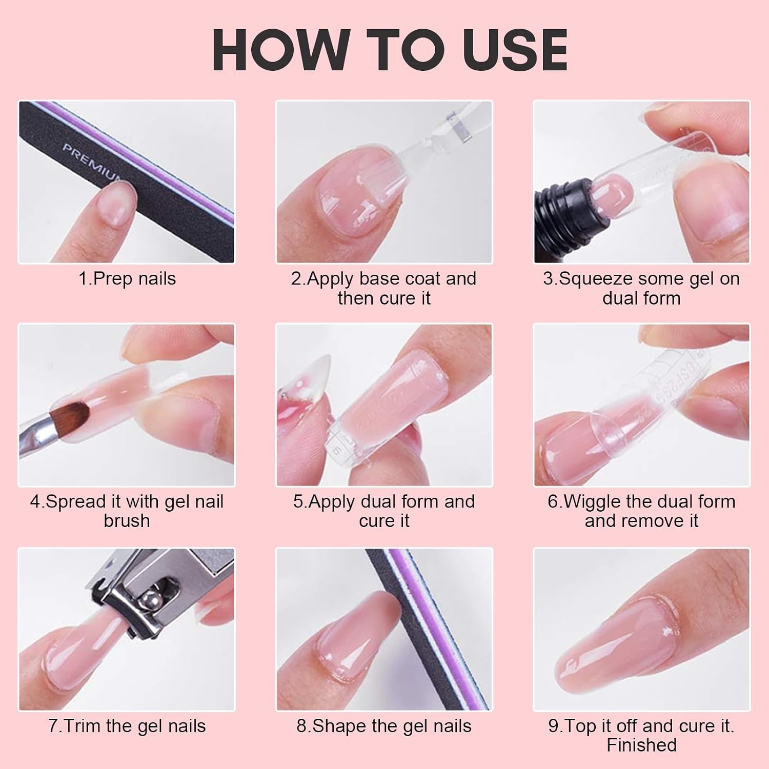 image:imageMakartt HemaFree Poly Nail Gel Light Pink50ML Builder for Extension Strengthener Hard Gels for Nails Beauty Gift Trendy Manicure Design Salon DIY at HomePeachyPink