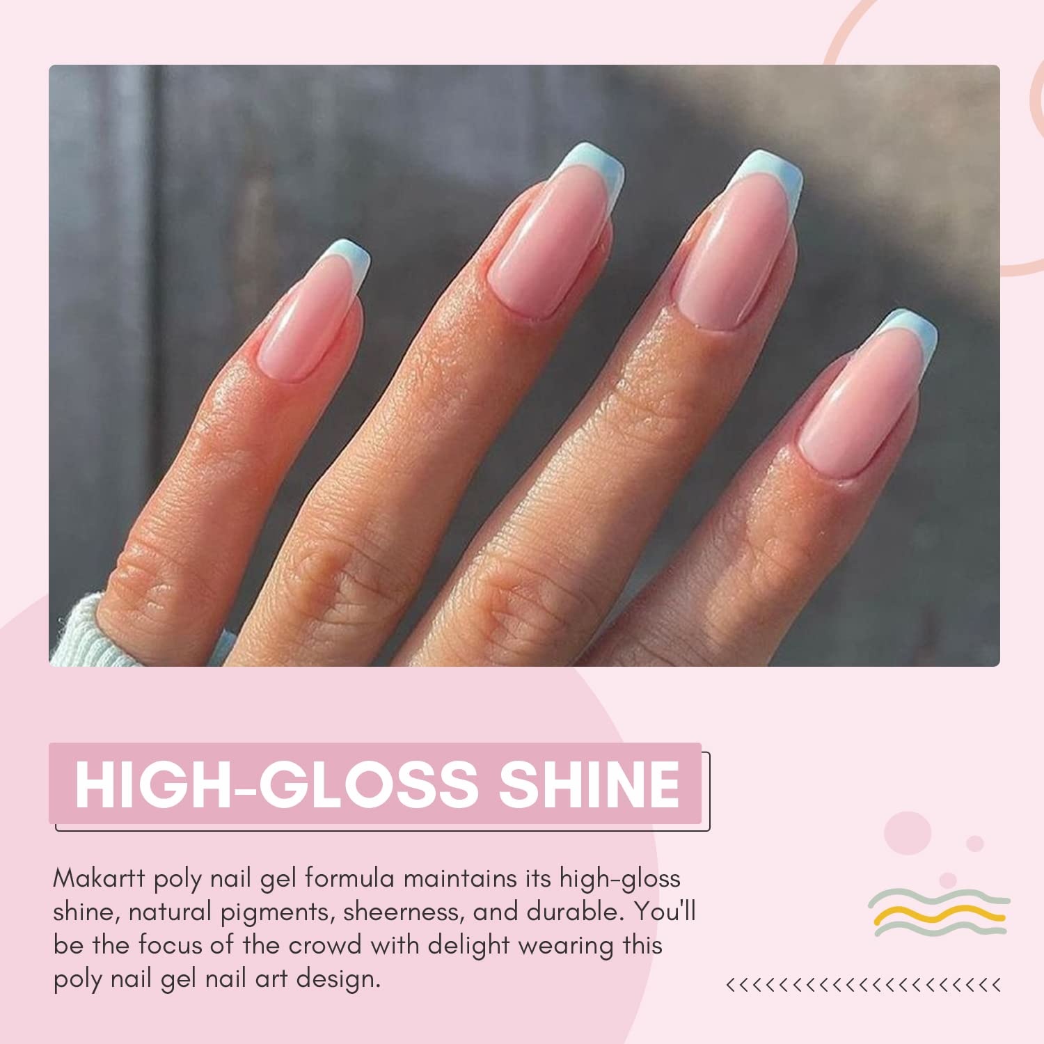 image:imageMakartt HemaFree Poly Nail Gel Light Pink50ML Builder for Extension Strengthener Hard Gels for Nails Beauty Gift Trendy Manicure Design Salon DIY at HomeNatural Pink