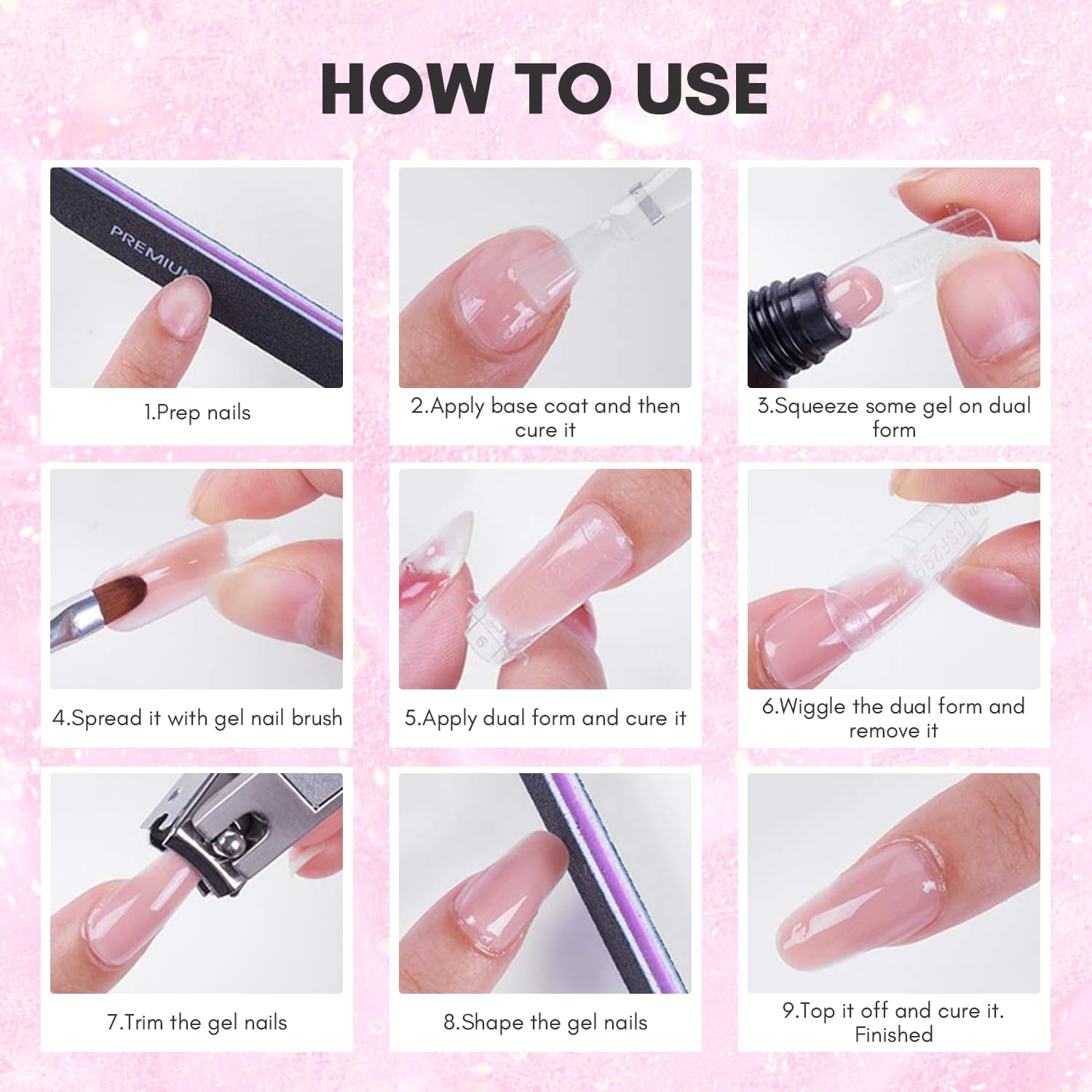 image:imageMakartt HemaFree Poly Nail Gel Light Pink50ML Builder for Extension Strengthener Hard Gels for Nails Beauty Gift Trendy Manicure Design Salon DIY at HomeMilky White