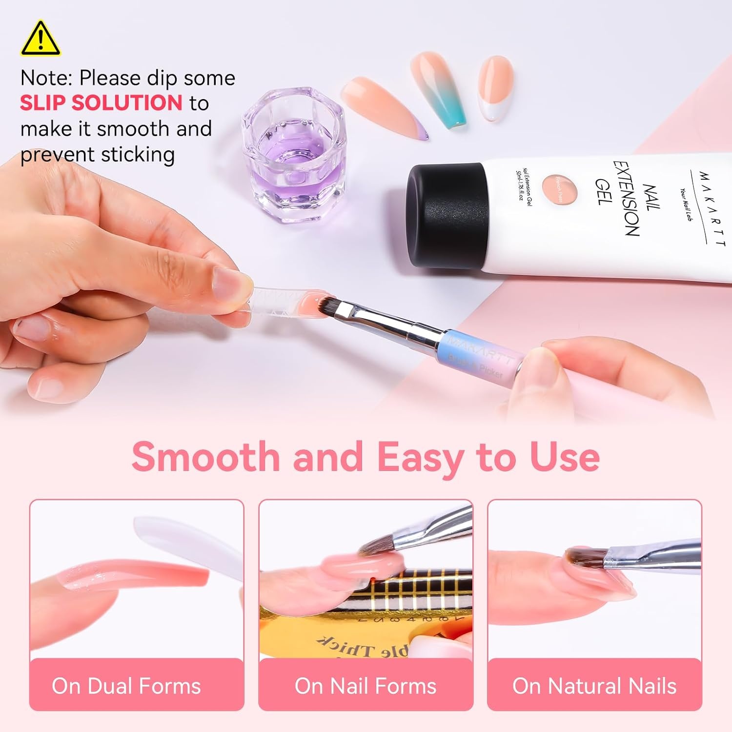image:imageMakartt HemaFree Poly Nail Gel Light Pink50ML Builder for Extension Strengthener Hard Gels for Nails Beauty Gift Trendy Manicure Design Salon DIY at HomeFrench Press