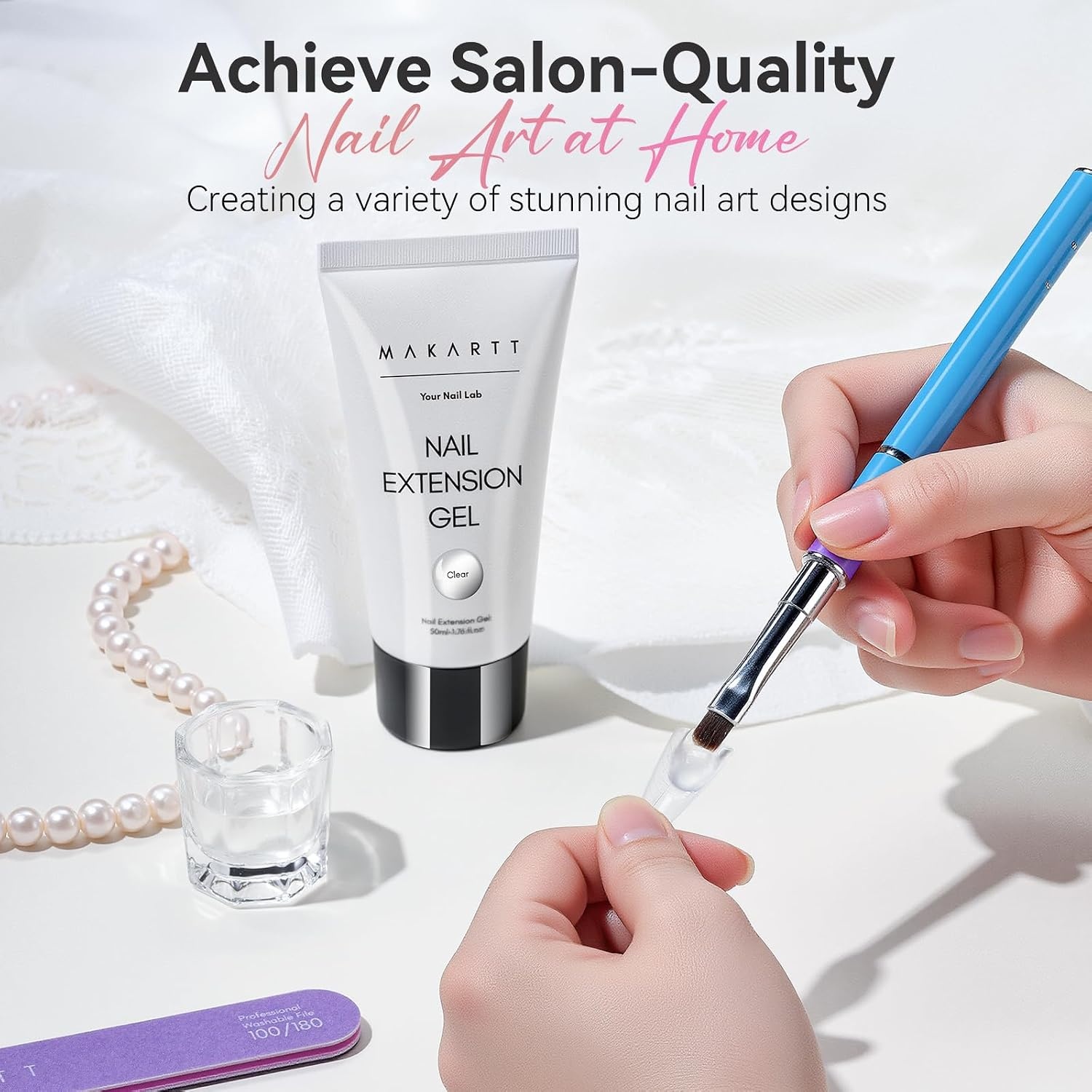 image:imageMakartt HemaFree Poly Nail Gel Light Pink50ML Builder for Extension Strengthener Hard Gels for Nails Beauty Gift Trendy Manicure Design Salon DIY at HomeClear