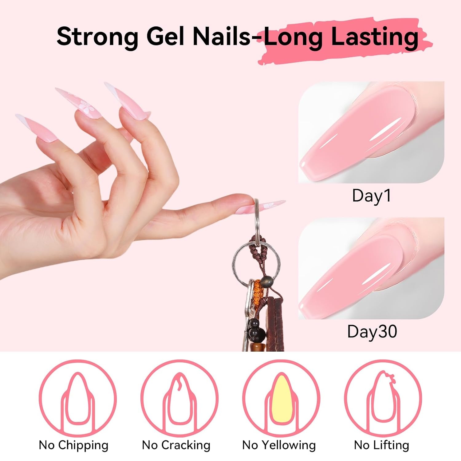 image:imageMakartt HemaFree Poly Nail Gel Light Pink50ML Builder for Extension Strengthener Hard Gels for Nails Beauty Gift Trendy Manicure Design Salon DIY at HomeNatural Pink