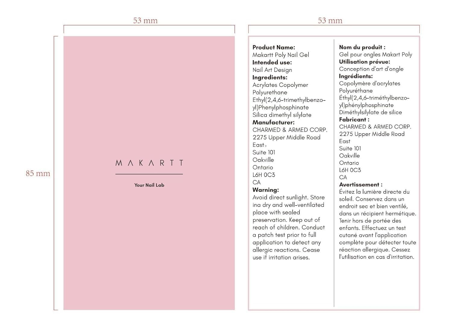 image:imageMakartt HemaFree Poly Nail Gel Light Pink50ML Builder for Extension Strengthener Hard Gels for Nails Beauty Gift Trendy Manicure Design Salon DIY at HomeMilky White