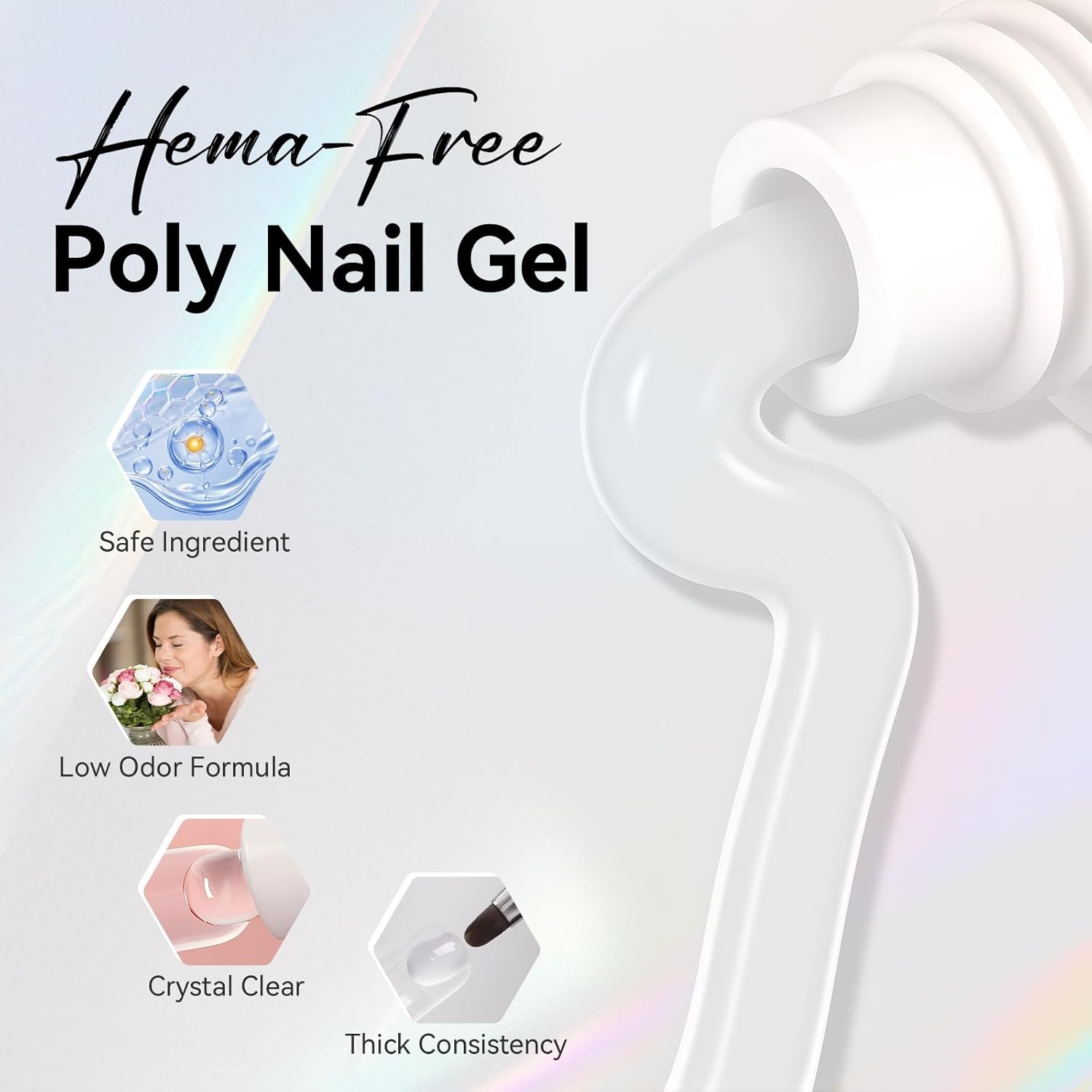 image:imageMakartt HemaFree Poly Nail Gel Light Pink50ML Builder for Extension Strengthener Hard Gels for Nails Beauty Gift Trendy Manicure Design Salon DIY at HomeClear