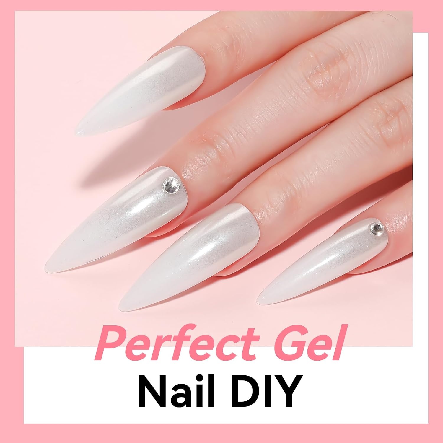 image:imageMakartt HemaFree Poly Nail Gel Light Pink50ML Builder for Extension Strengthener Hard Gels for Nails Beauty Gift Trendy Manicure Design Salon DIY at HomeBright White