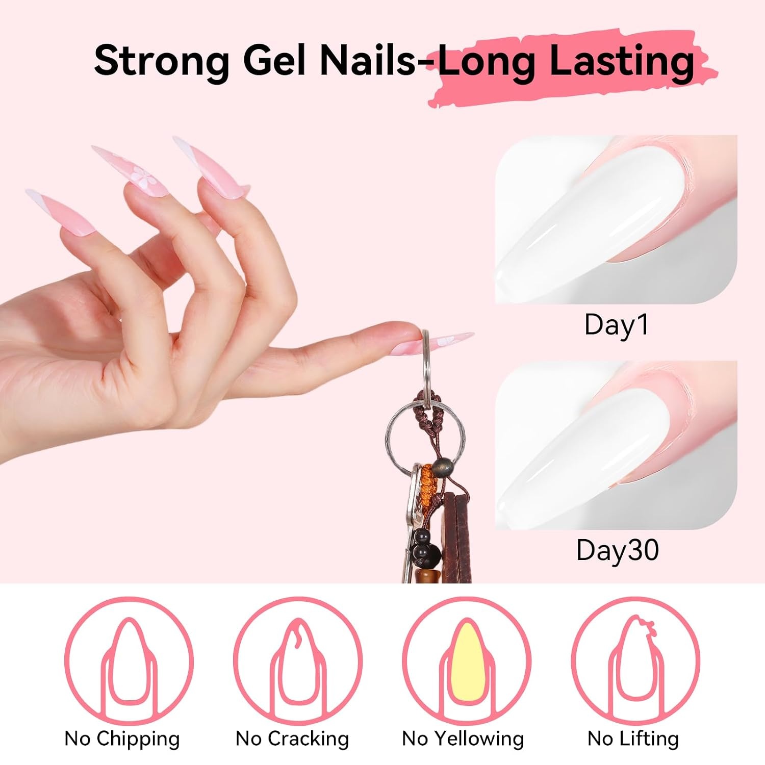 image:imageMakartt HemaFree Poly Nail Gel Light Pink50ML Builder for Extension Strengthener Hard Gels for Nails Beauty Gift Trendy Manicure Design Salon DIY at HomeBright White