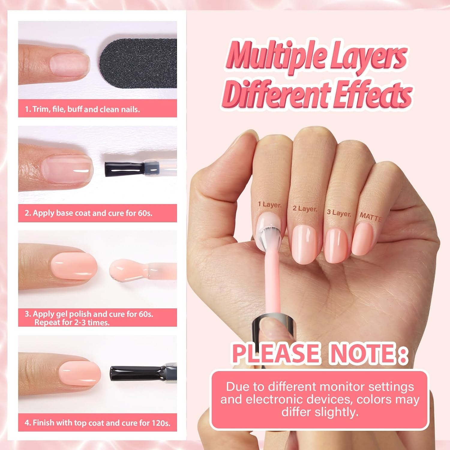 image:imageMakartt Jelly Bright Nude Gel Nail Polish 15ML HemaFree Neutral Nude Nail Polish Sheer Translucent Effect Soak Off UV LED Nail Art Manicure DIY Home Salon Gift for WomenHemafree Clay Muse