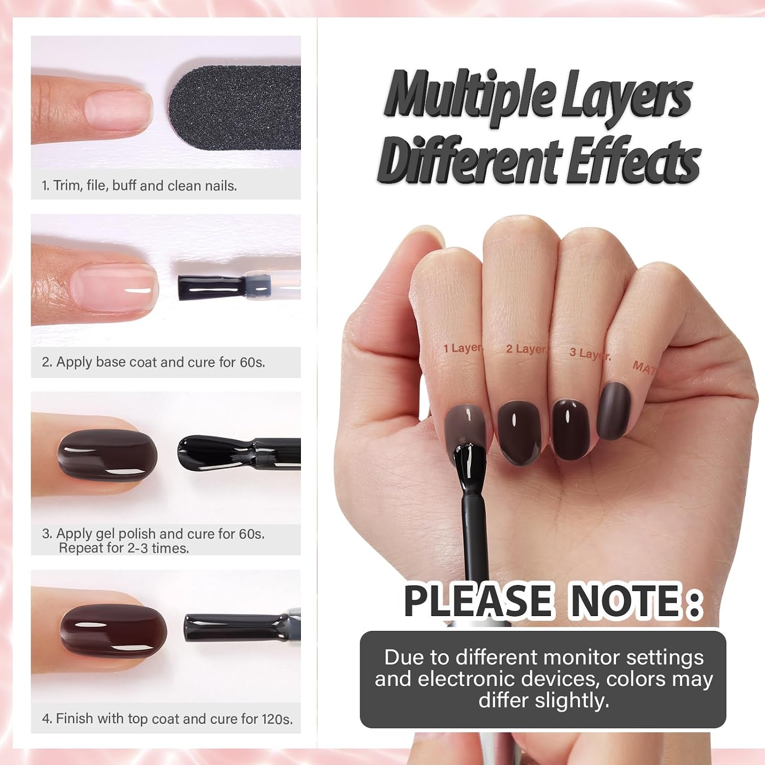 image:imageMakartt Jelly Bright Nude Gel Nail Polish 15ML HemaFree Neutral Nude Nail Polish Sheer Translucent Effect Soak Off UV LED Nail Art Manicure DIY Home Salon Gift for WomenHemafree Shadow Fern