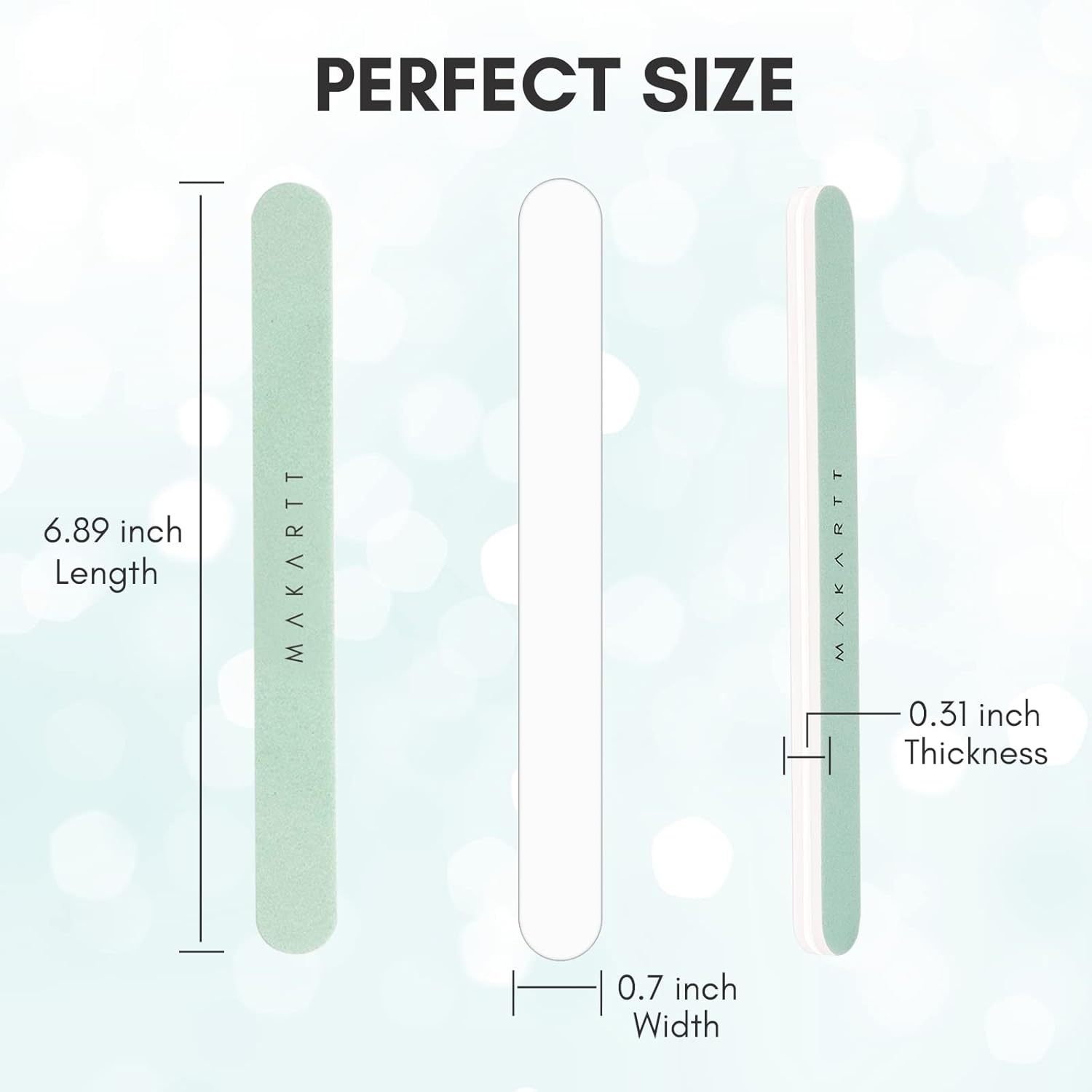 image:imageMakartt Nail Buffer 4006000 Grit Extra Fine Buffer Nail File Nail Buffer and Shine Kit for Natural amp Acrylic Fingernail Easy to Hold Green White 10 Pcs4006000 Grit 10 pcs