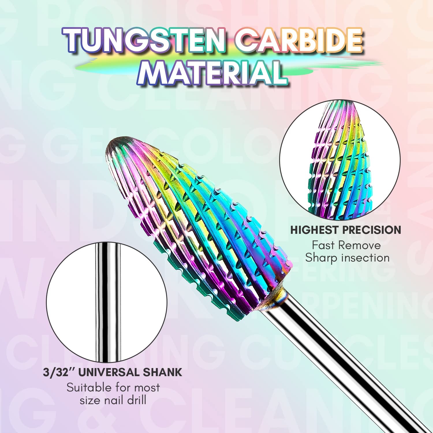 image:imageMakartt Nail Drill Bits10Pcs Dimond Sanding Bit Sets for Nail Drill EFileUpgraded Cuticle Cleaner Nail Bit Kit Tool Bits for Acrylic Nail Art Tools Nails Manicure Nail PrepNail Salon Home DIY Use10 Piece Set For Removing Gel