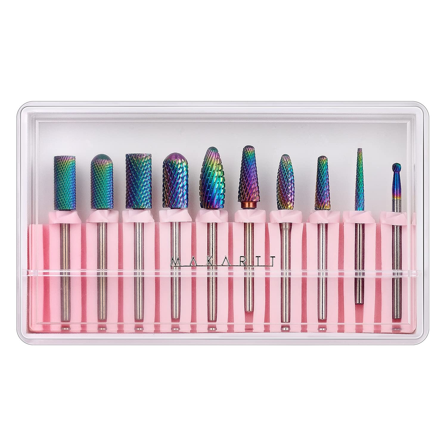 image:imageMakartt Nail Drill Bits10Pcs Dimond Sanding Bit Sets for Nail Drill EFileUpgraded Cuticle Cleaner Nail Bit Kit Tool Bits for Acrylic Nail Art Tools Nails Manicure Nail PrepNail Salon Home DIY Use10 Piece Set For Removing Gel
