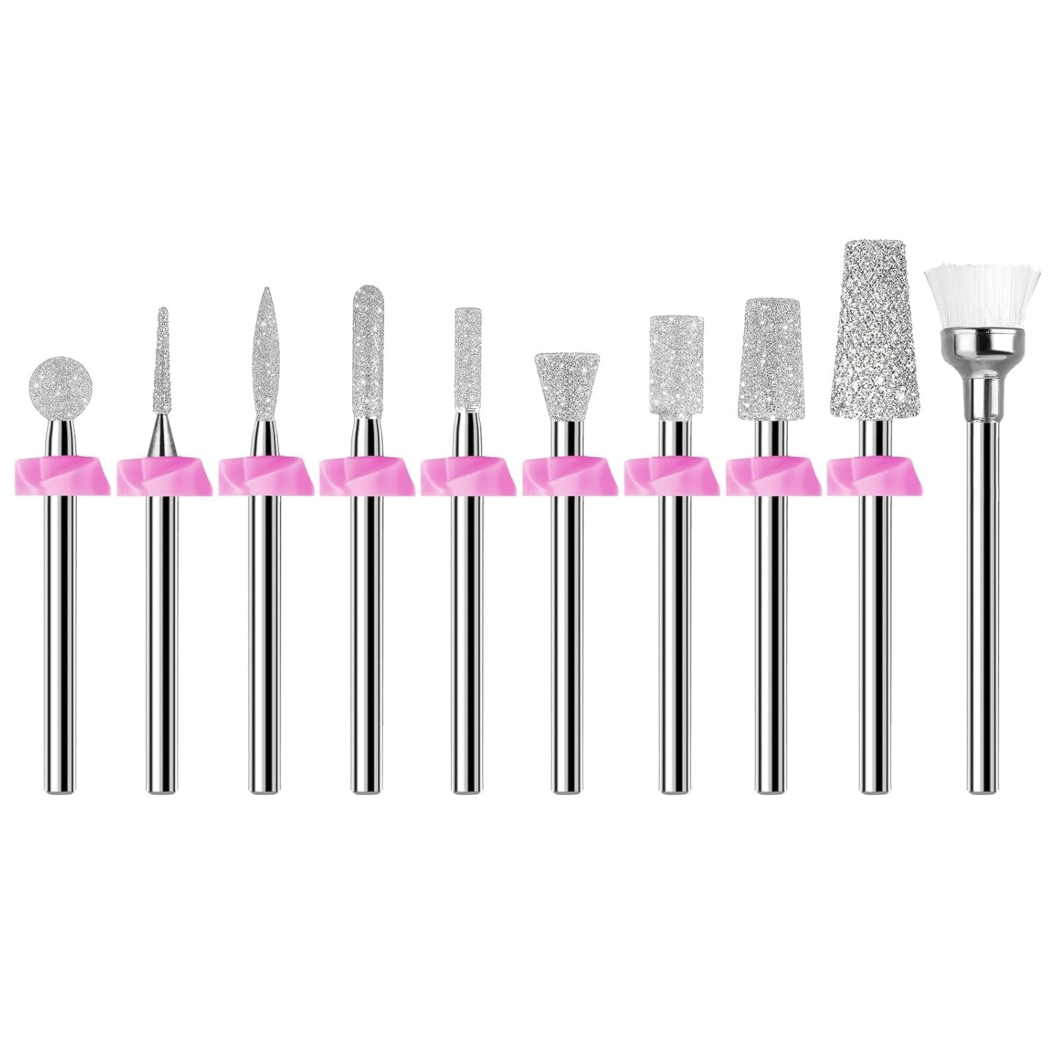 image:imageMakartt Nail Drill Bits10Pcs Dimond Sanding Bit Sets for Nail Drill EFileUpgraded Cuticle Cleaner Nail Bit Kit Tool Bits for Acrylic Nail Art Tools Nails Manicure Nail PrepNail Salon Home DIY Use10 Piece Set For Cuticle Cleaner