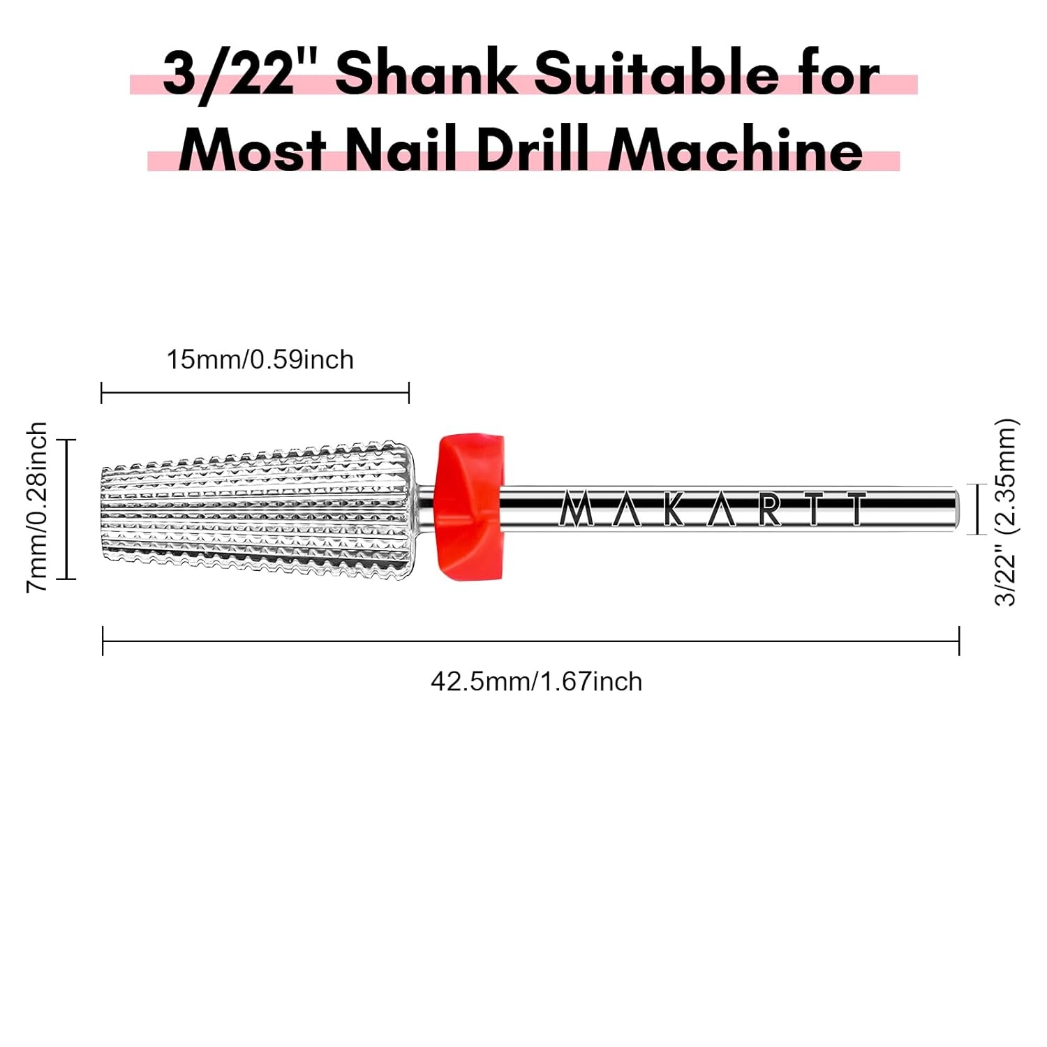 image:imageMakartt Nail Drill Bits10Pcs Dimond Sanding Bit Sets for Nail Drill EFileUpgraded Cuticle Cleaner Nail Bit Kit Tool Bits for Acrylic Nail Art Tools Nails Manicure Nail PrepNail Salon Home DIY Use1 Piece 5 in 1 Nail Bit For Fast Removing Gel