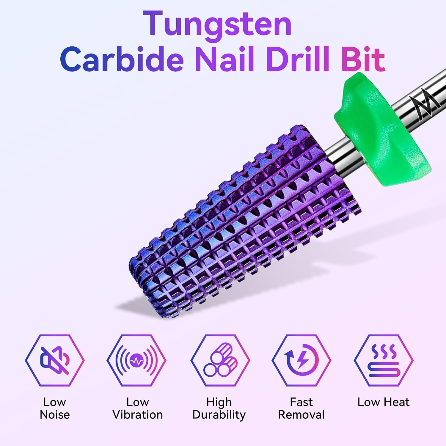 image:imageMakartt Nail Drill Bits10Pcs Dimond Sanding Bit Sets for Nail Drill EFileUpgraded Cuticle Cleaner Nail Bit Kit Tool Bits for Acrylic Nail Art Tools Nails Manicure Nail PrepNail Salon Home DIY Use5 in 1 Nail Drill Bit Purple
