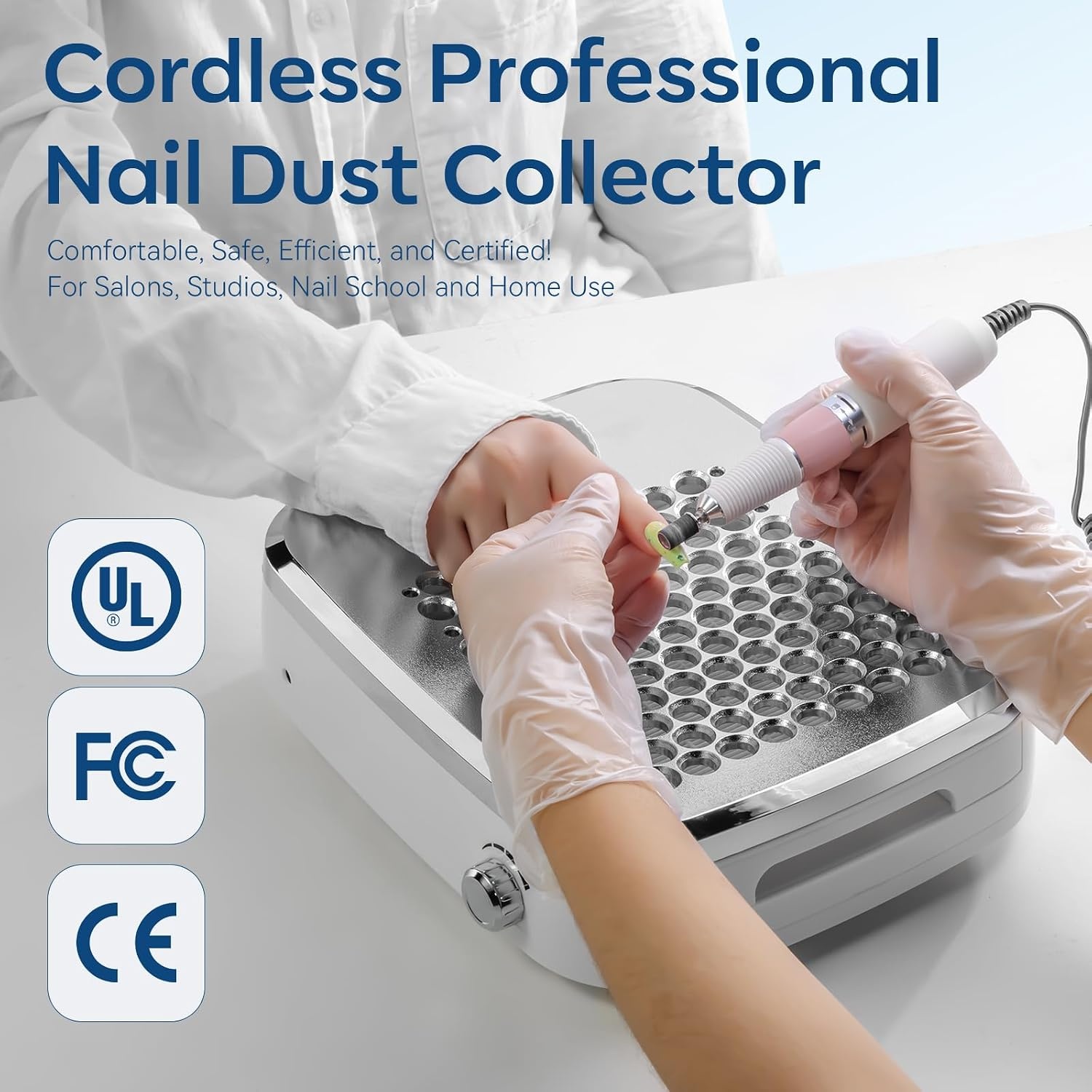 image:imageMakartt Nail Dust Collector Filter G4 HighEfficiency Reusable Nail Dust Extractor Replacement Filter Compatible with Sylvie Plugin amp Sylvee Rechargeable Nail Dust Collector 2PackRechargeable Nail Dust CollectorSYLVEE