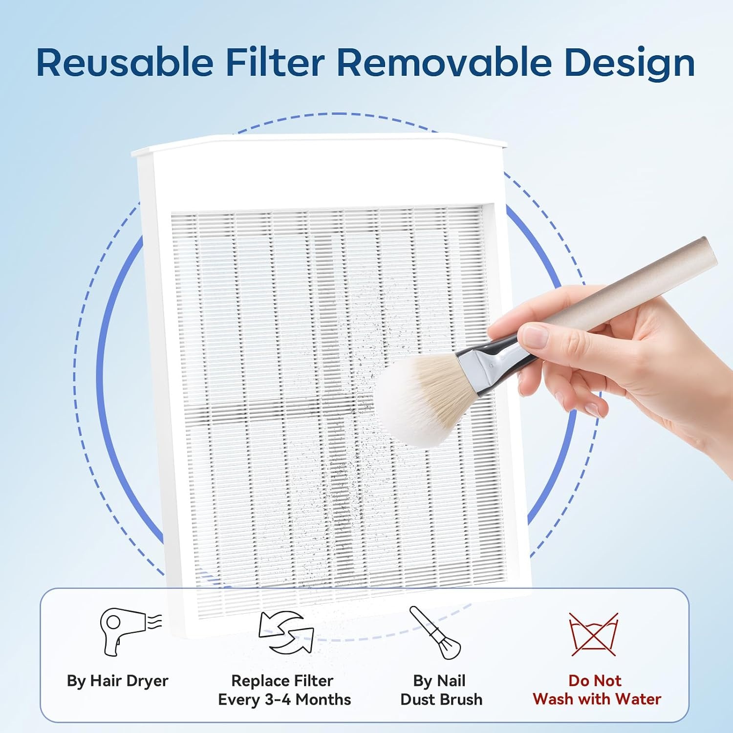 image:imageMakartt Nail Dust Collector Filter G4 HighEfficiency Reusable Nail Dust Extractor Replacement Filter Compatible with Sylvie Plugin amp Sylvee Rechargeable Nail Dust Collector 2PackNail Dust Collector FilterSYLVIE SYLVEE