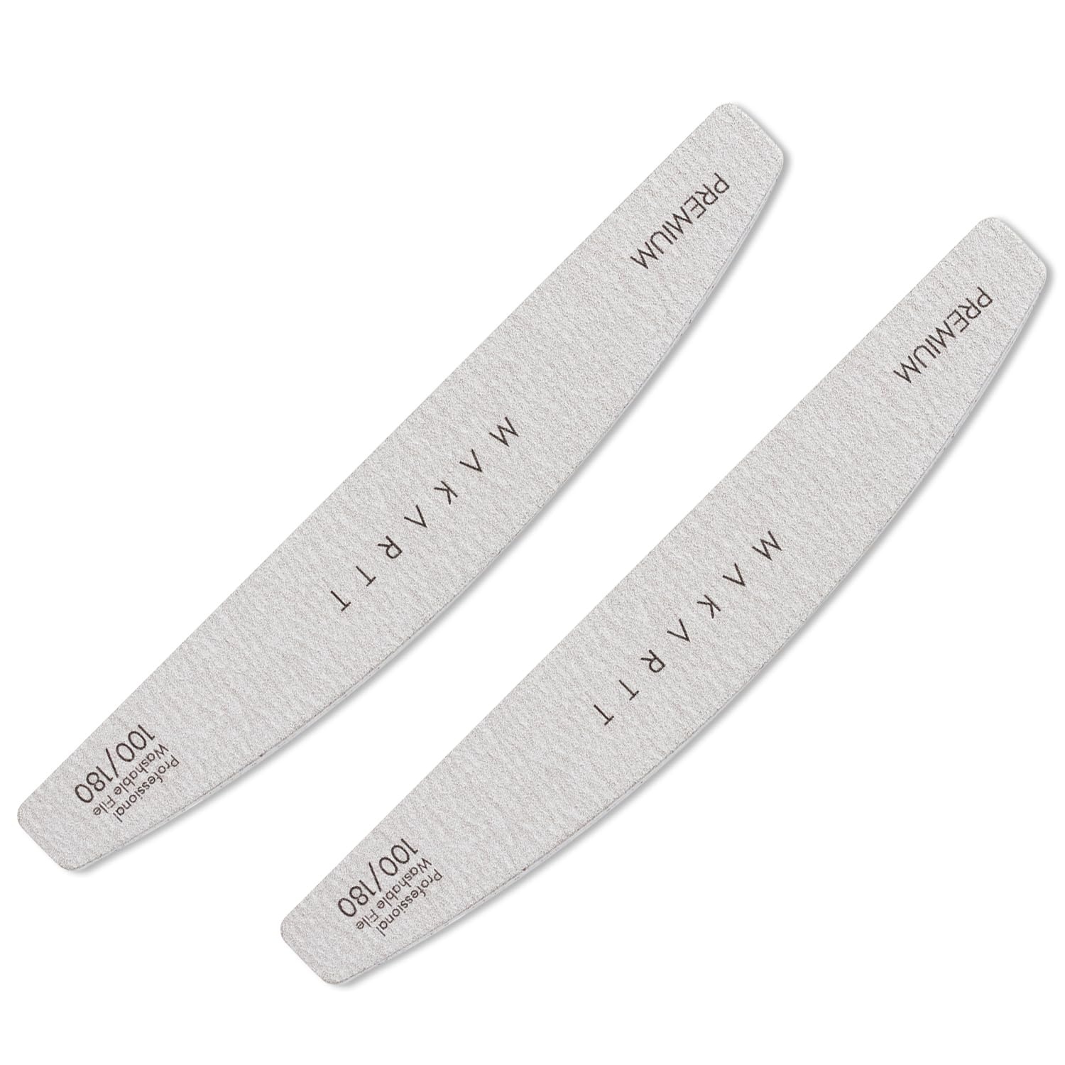 image:imageMakartt Nail File 8080 Grit Emery Boards for Nails 10pcs Professional Washable Doubled Sides Coarse Toenail Filer Heavy Duty for Acrylic and Extension Gel Removal Pedicure Manicure Tools2PCS100180 Grit