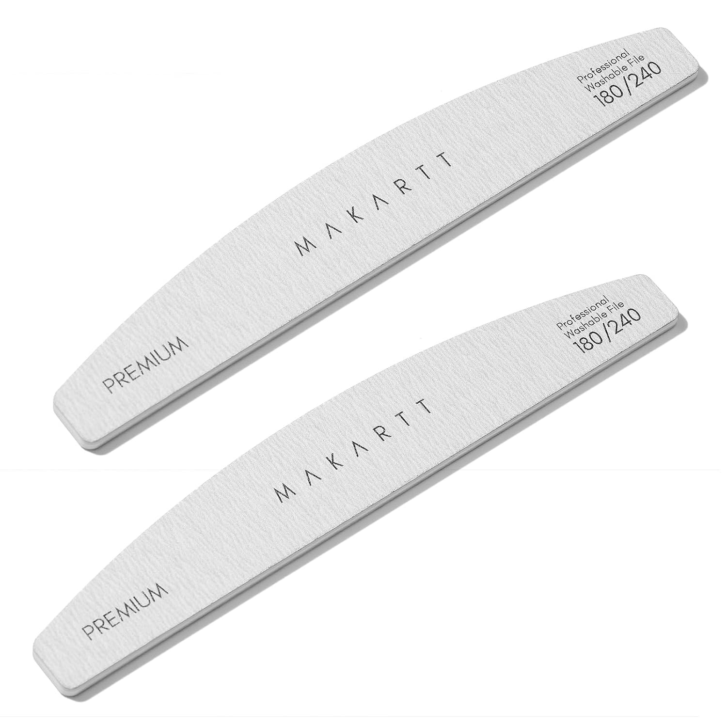 image:imageMakartt Nail File 8080 Grit Emery Boards for Nails 10pcs Professional Washable Doubled Sides Coarse Toenail Filer Heavy Duty for Acrylic and Extension Gel Removal Pedicure Manicure Tools2pcsNail File 180240 Grit