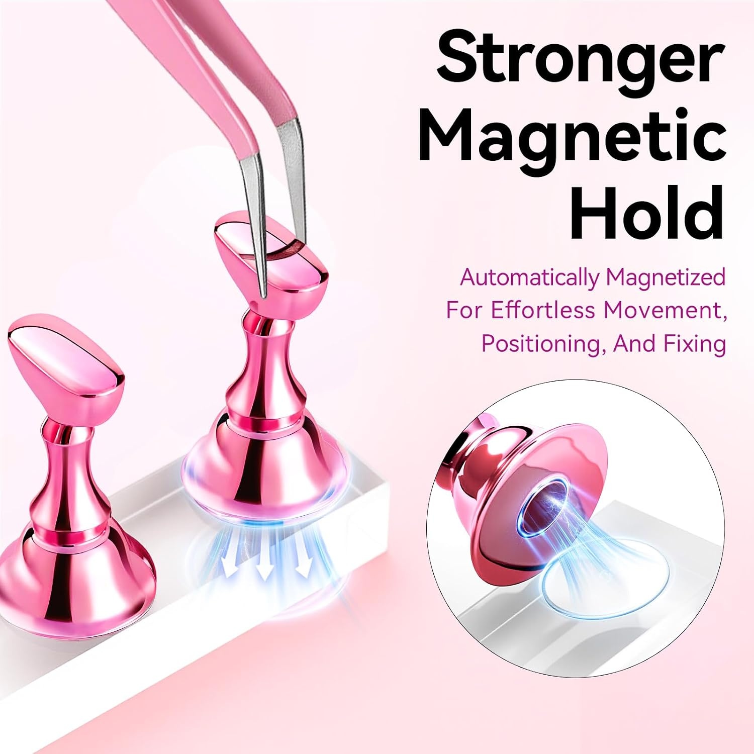 image:imageMakartt Nail Stand Press On Nails Stand Display Practice Art Magnetic Fake Nail Holder for Painting Nails Stand for False Nail Designs with Doublesided Tape for Home DIY Beginner Salon Suppliespurely white
