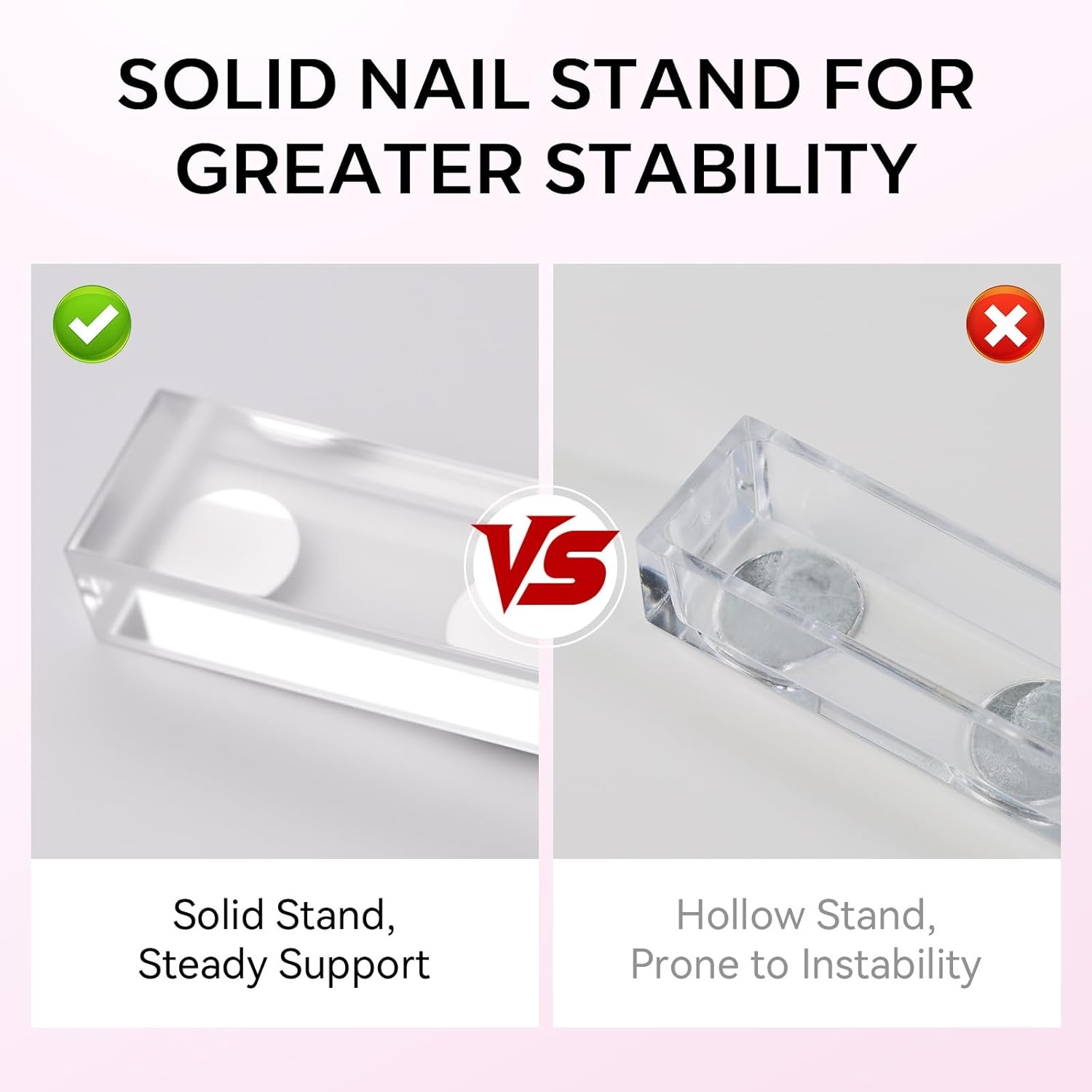image:imageMakartt Nail Stand Press On Nails Stand Display Practice Art Magnetic Fake Nail Holder for Painting Nails Stand for False Nail Designs with Doublesided Tape for Home DIY Beginner Salon SuppliesPink5pcs