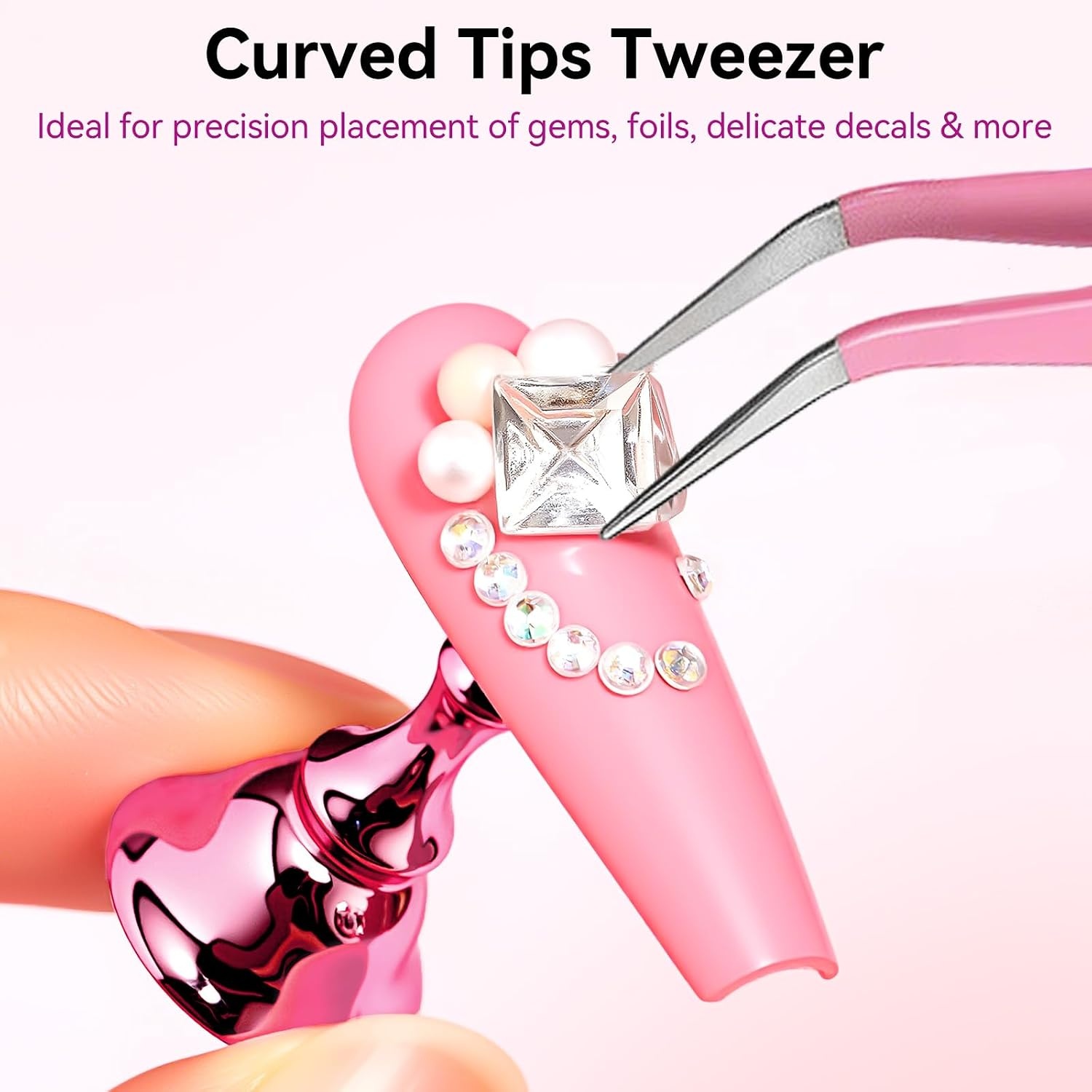 image:imageMakartt Nail Stand Press On Nails Stand Display Practice Art Magnetic Fake Nail Holder for Painting Nails Stand for False Nail Designs with Doublesided Tape for Home DIY Beginner Salon Suppliespurely white