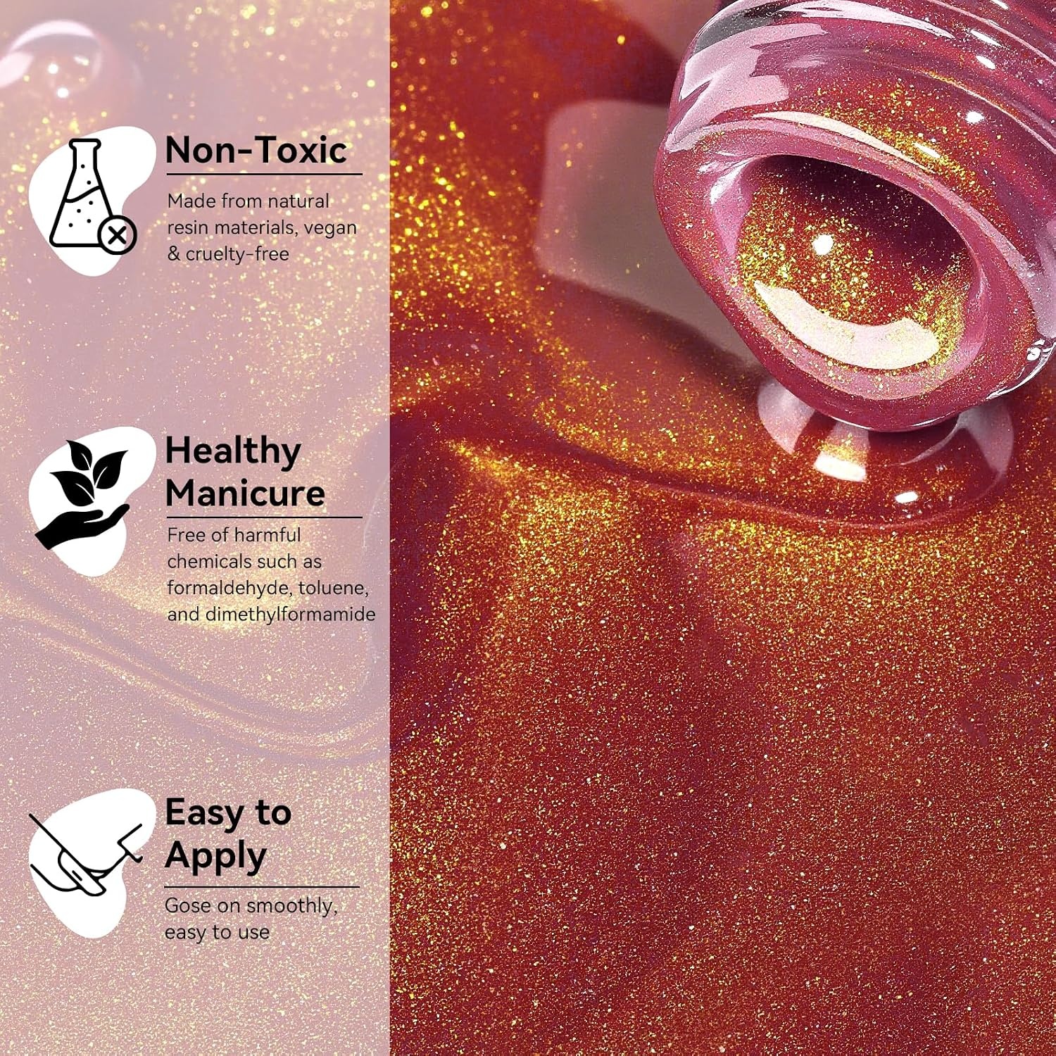 image:imageMakartt Pearl Gel Nail Polish Set 15ml One NDone 6 Colors Shimmer Mermaid Glitter UV Gel Polish Soak Off HighGloss SalonGrade Nail Art Manicure DIY Salon Home Nebula SpectrumPassion Fruit