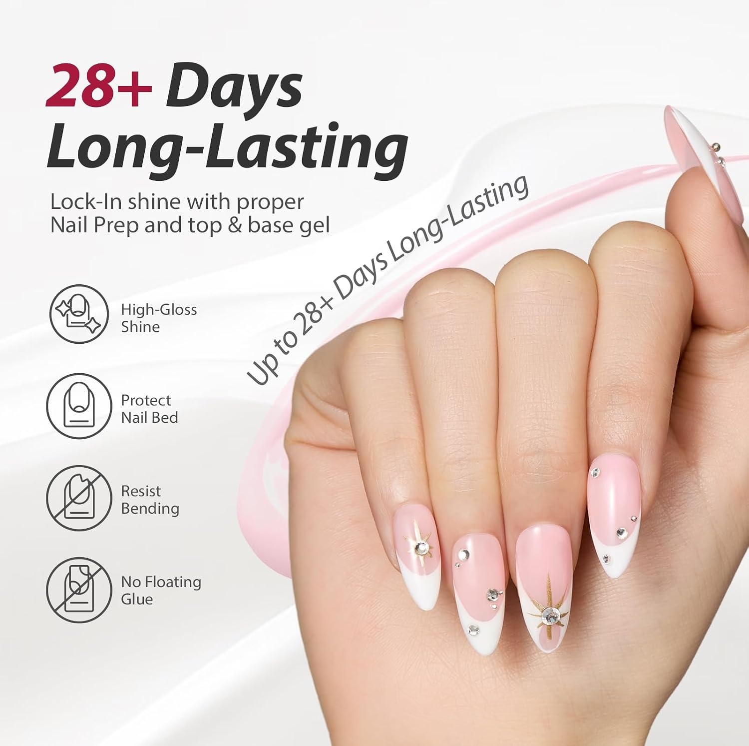 image:imageMakartt Pearl Gel Nail Polish Set 15ml One NDone 6 Colors Shimmer Mermaid Glitter UV Gel Polish Soak Off HighGloss SalonGrade Nail Art Manicure DIY Salon Home Nebula SpectrumEveryday Pink Glow