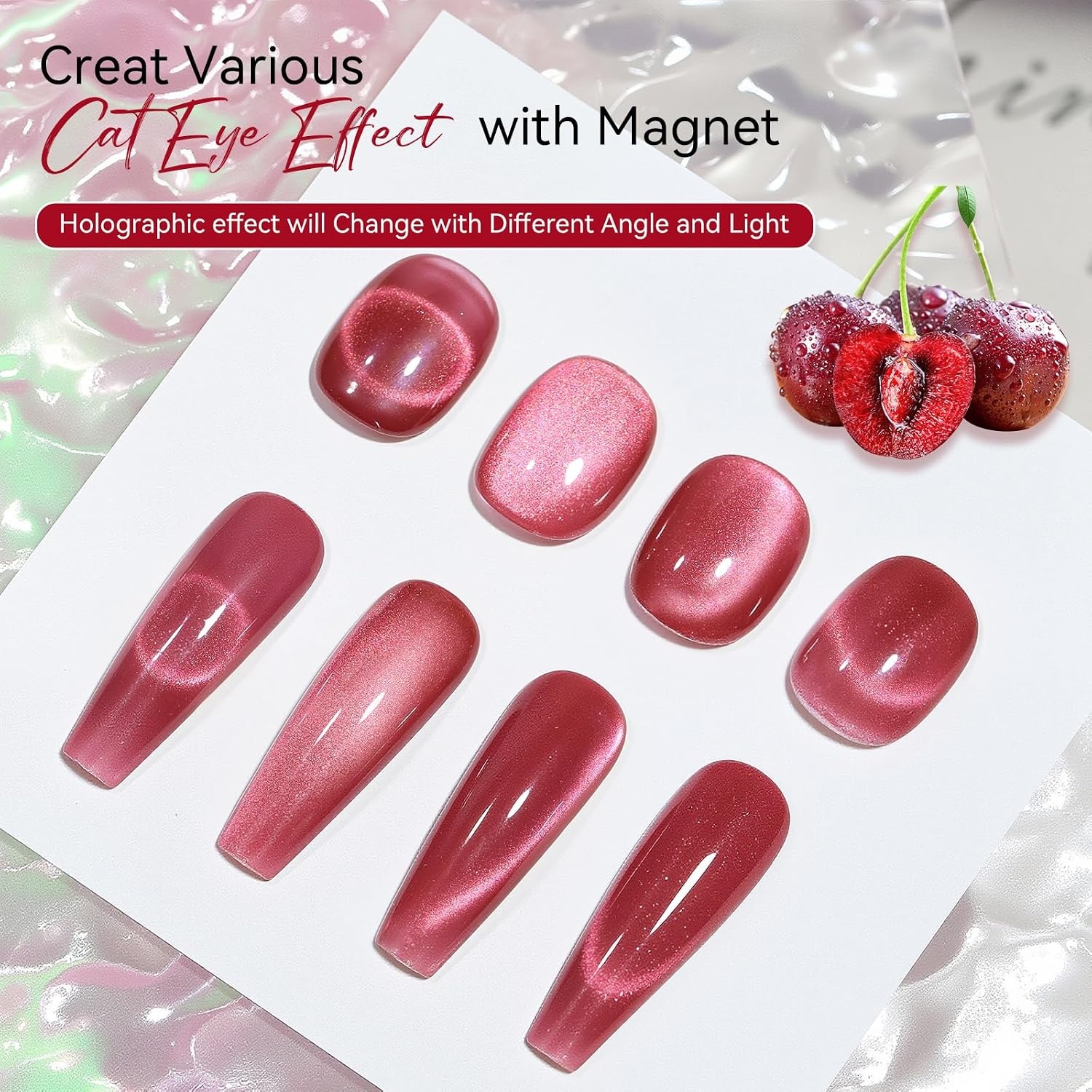 image:imageMakartt Pearl Gel Nail Polish Set 15ml One NDone 6 Colors Shimmer Mermaid Glitter UV Gel Polish Soak Off HighGloss SalonGrade Nail Art Manicure DIY Salon Home Nebula SpectrumCherry