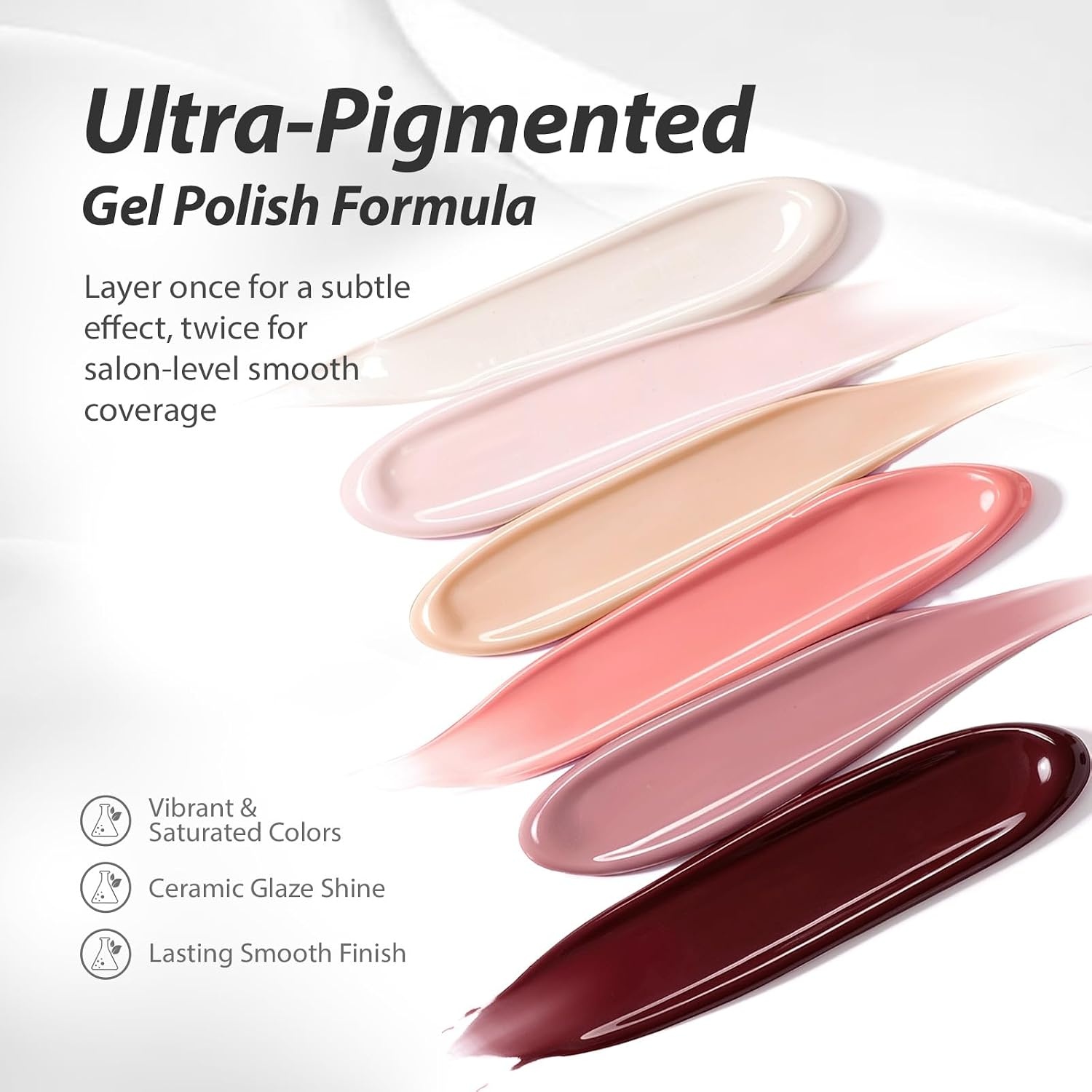 image:imageMakartt Pearl Gel Nail Polish Set 15ml One NDone 6 Colors Shimmer Mermaid Glitter UV Gel Polish Soak Off HighGloss SalonGrade Nail Art Manicure DIY Salon Home Nebula SpectrumCozy Mocha Blend