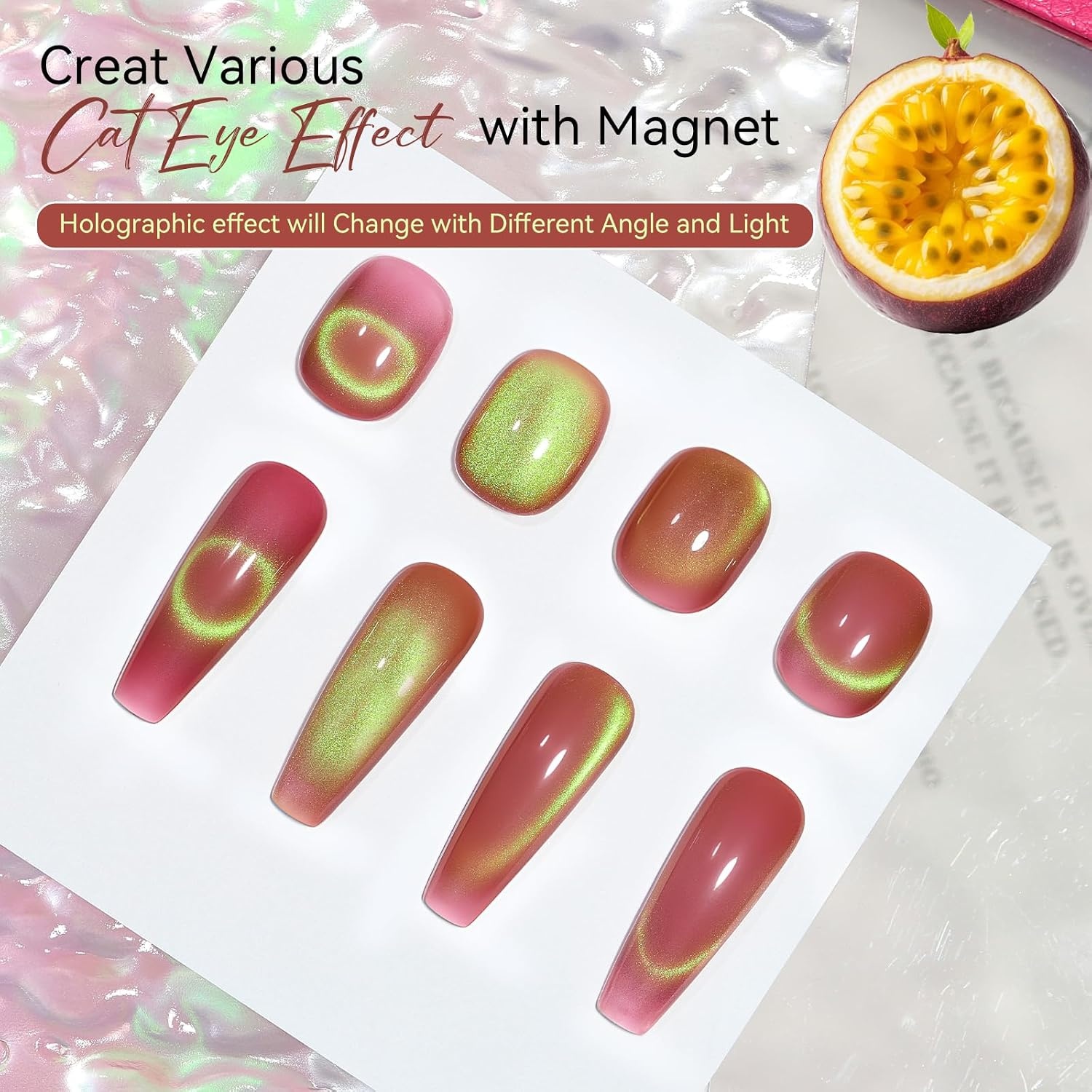 image:imageMakartt Pearl Gel Nail Polish Set 15ml One NDone 6 Colors Shimmer Mermaid Glitter UV Gel Polish Soak Off HighGloss SalonGrade Nail Art Manicure DIY Salon Home Nebula SpectrumPassion Fruit