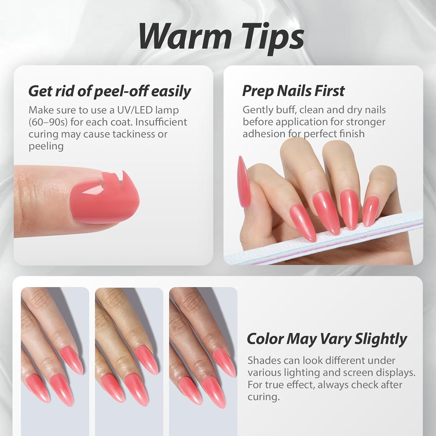 image:imageMakartt Pearl Gel Nail Polish Set 15ml One NDone 6 Colors Shimmer Mermaid Glitter UV Gel Polish Soak Off HighGloss SalonGrade Nail Art Manicure DIY Salon Home Nebula SpectrumWarm Rose