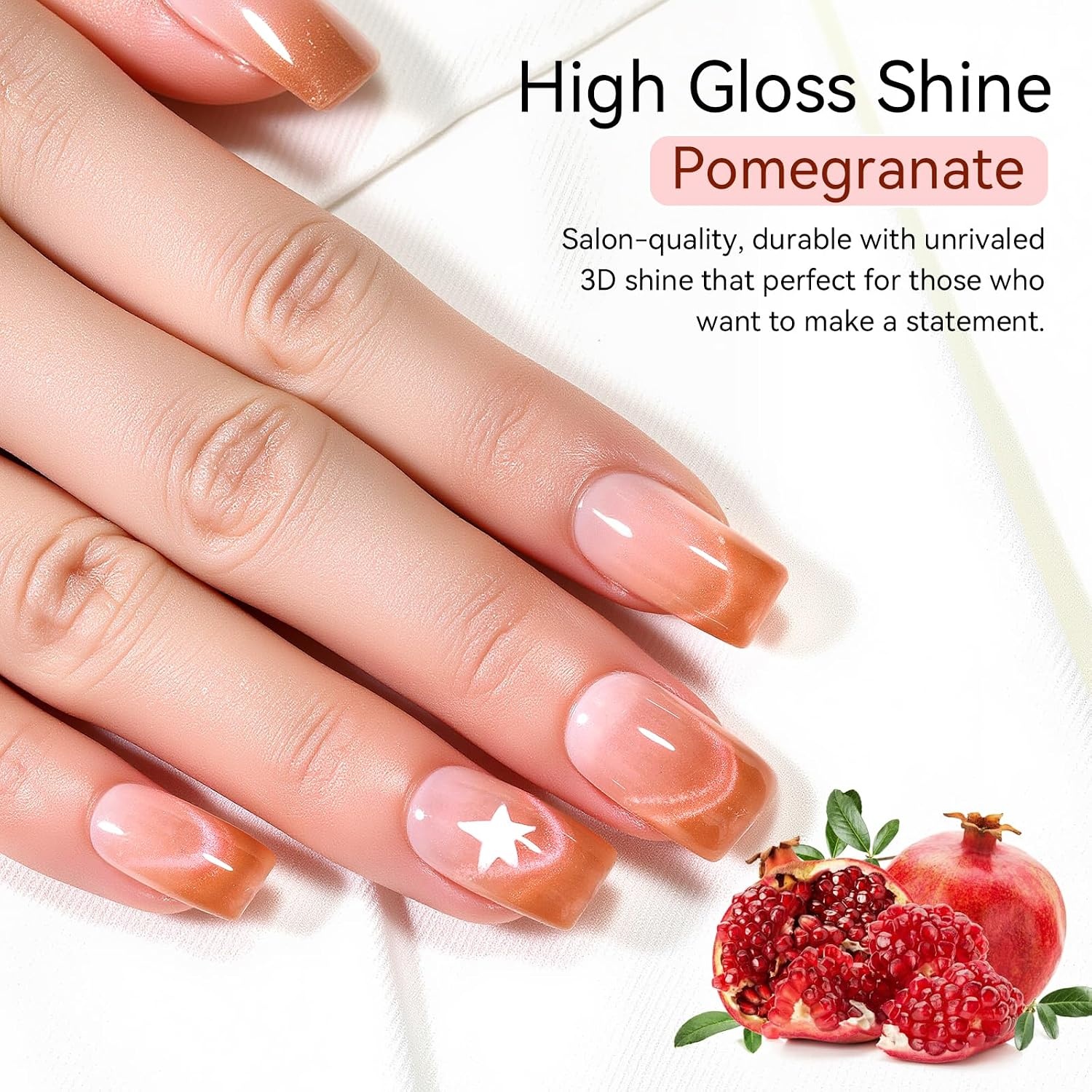 image:imageMakartt Pearl Gel Nail Polish Set 15ml One NDone 6 Colors Shimmer Mermaid Glitter UV Gel Polish Soak Off HighGloss SalonGrade Nail Art Manicure DIY Salon Home Nebula SpectrumPomegranate