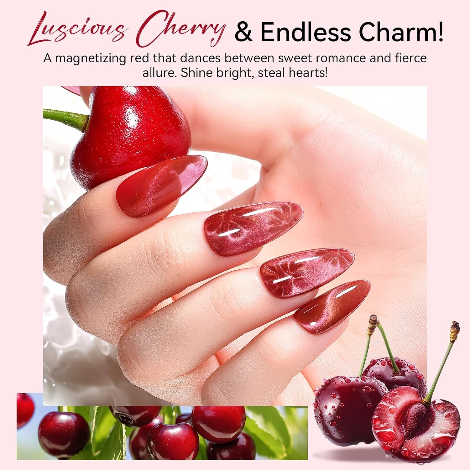 image:imageMakartt Pearl Gel Nail Polish Set 15ml One NDone 6 Colors Shimmer Mermaid Glitter UV Gel Polish Soak Off HighGloss SalonGrade Nail Art Manicure DIY Salon Home Nebula SpectrumCherry