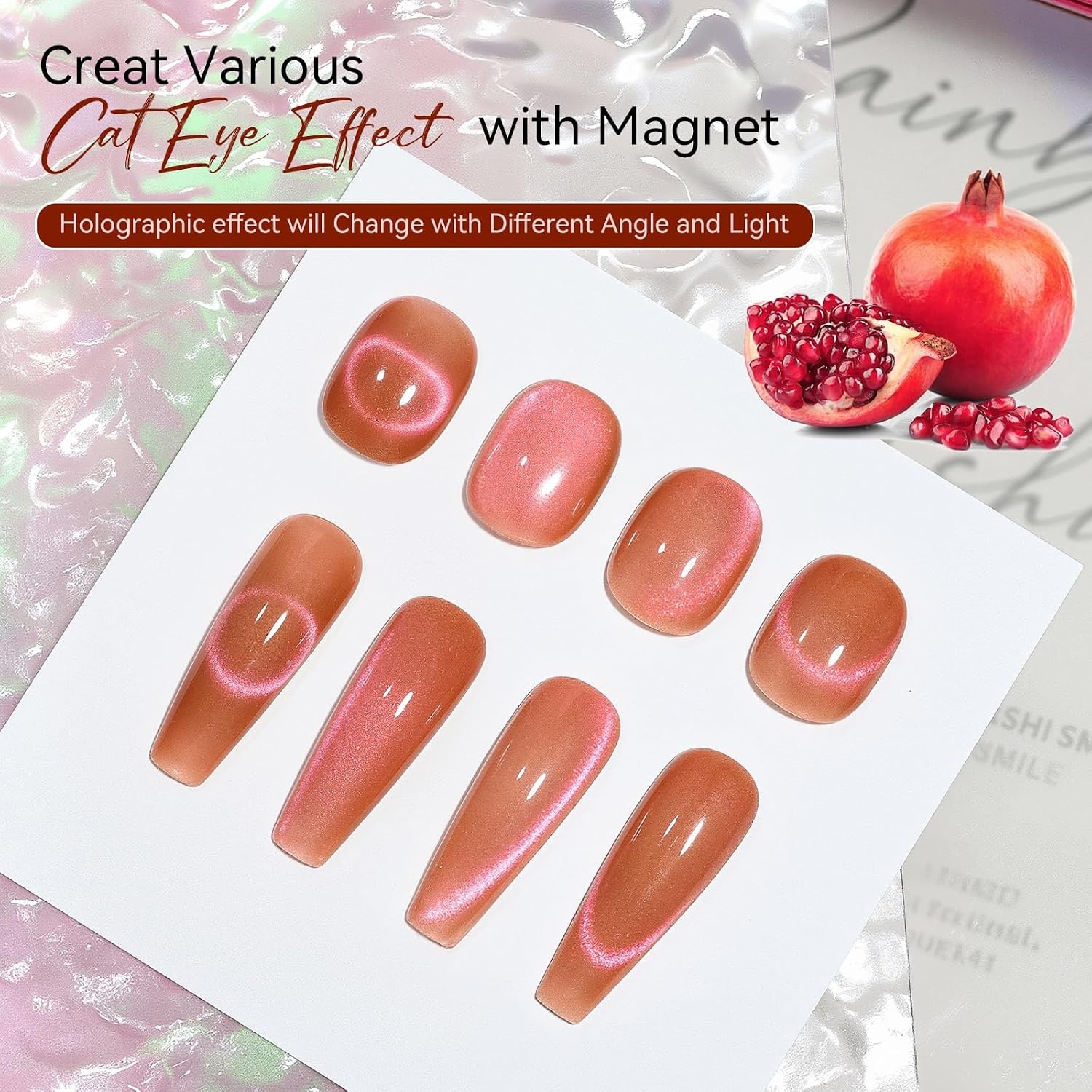 image:imageMakartt Pearl Gel Nail Polish Set 15ml One NDone 6 Colors Shimmer Mermaid Glitter UV Gel Polish Soak Off HighGloss SalonGrade Nail Art Manicure DIY Salon Home Nebula SpectrumPomegranate