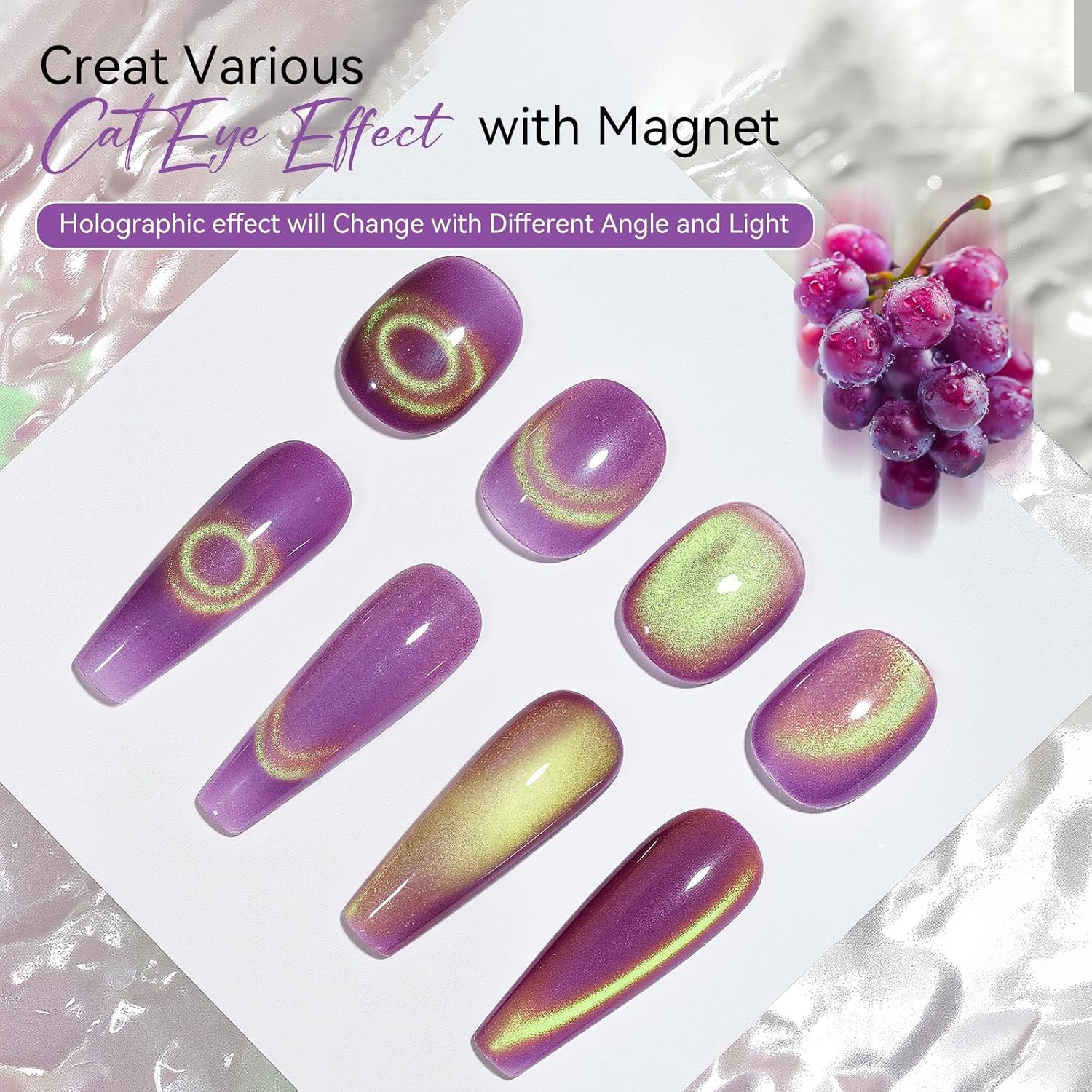 image:imageMakartt Pearl Gel Nail Polish Set 15ml One NDone 6 Colors Shimmer Mermaid Glitter UV Gel Polish Soak Off HighGloss SalonGrade Nail Art Manicure DIY Salon Home Nebula SpectrumLady Finger Grape