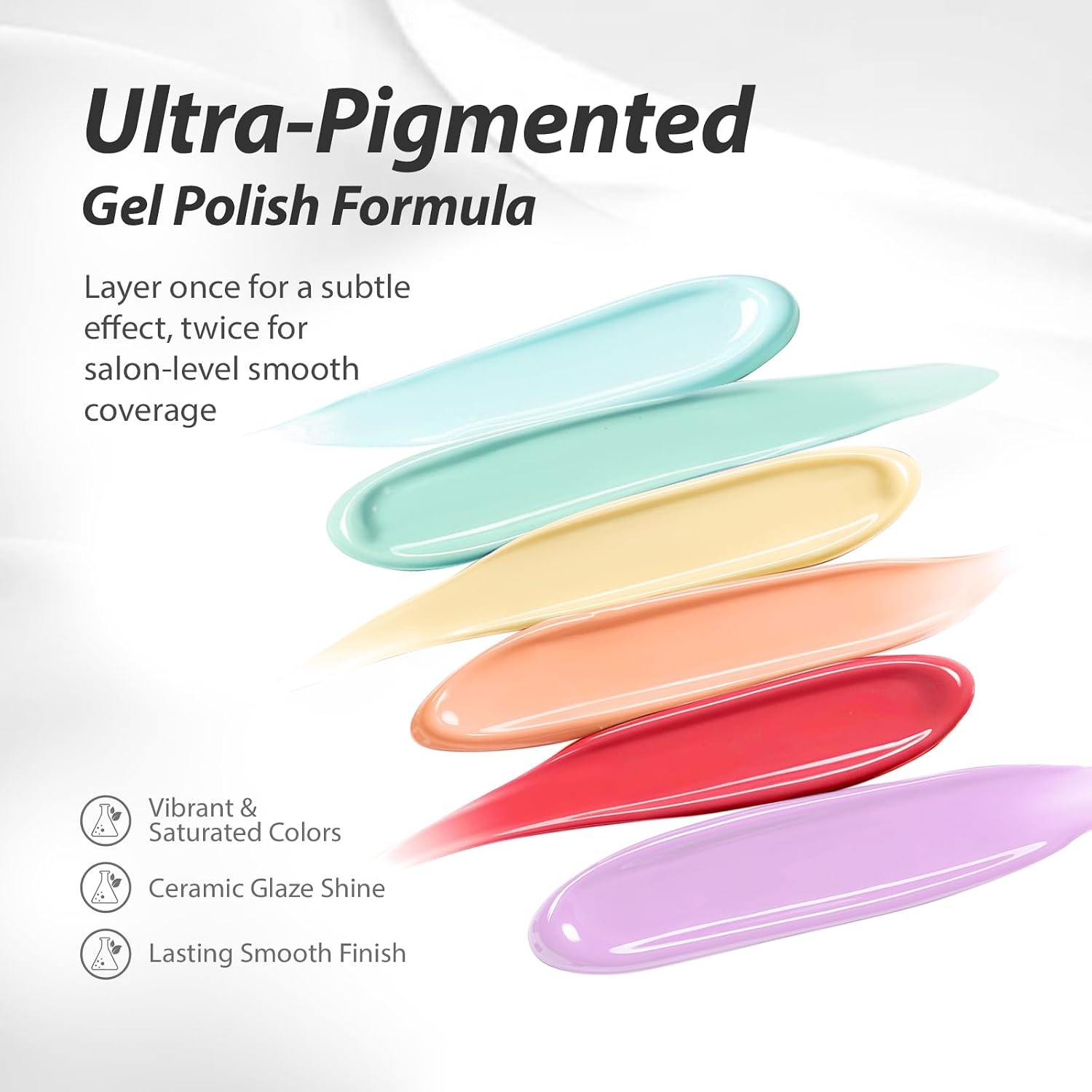 image:imageMakartt Pearl Gel Nail Polish Set 15ml One NDone 6 Colors Shimmer Mermaid Glitter UV Gel Polish Soak Off HighGloss SalonGrade Nail Art Manicure DIY Salon Home Nebula SpectrumBarcelona Brights