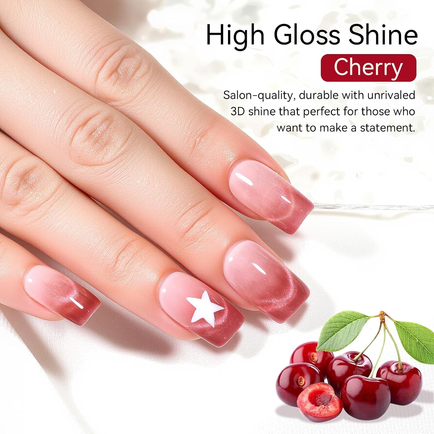 image:imageMakartt Pearl Gel Nail Polish Set 15ml One NDone 6 Colors Shimmer Mermaid Glitter UV Gel Polish Soak Off HighGloss SalonGrade Nail Art Manicure DIY Salon Home Nebula SpectrumCherry