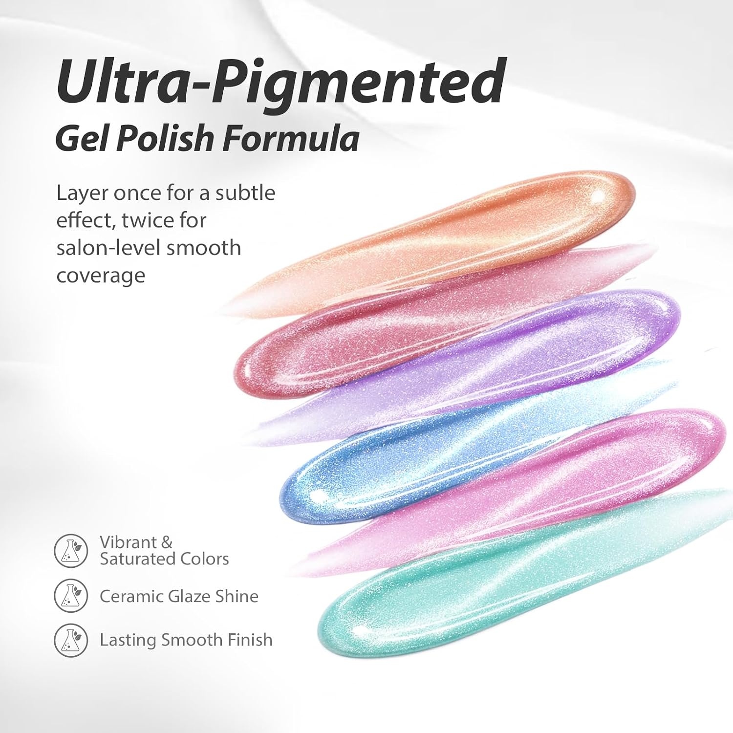 image:imageMakartt Pearl Gel Nail Polish Set 15ml One NDone 6 Colors Shimmer Mermaid Glitter UV Gel Polish Soak Off HighGloss SalonGrade Nail Art Manicure DIY Salon Home Nebula SpectrumInfinity Stones